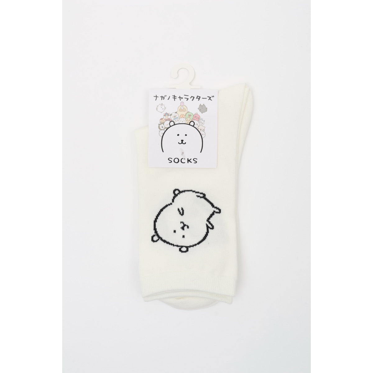 Nagano Characters クルーソックス くま ホワイト