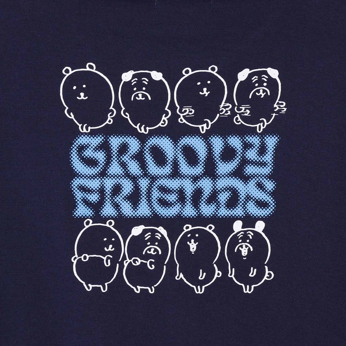 Nagano Characters ZIP Parker GROOVY FRIENDS Navy