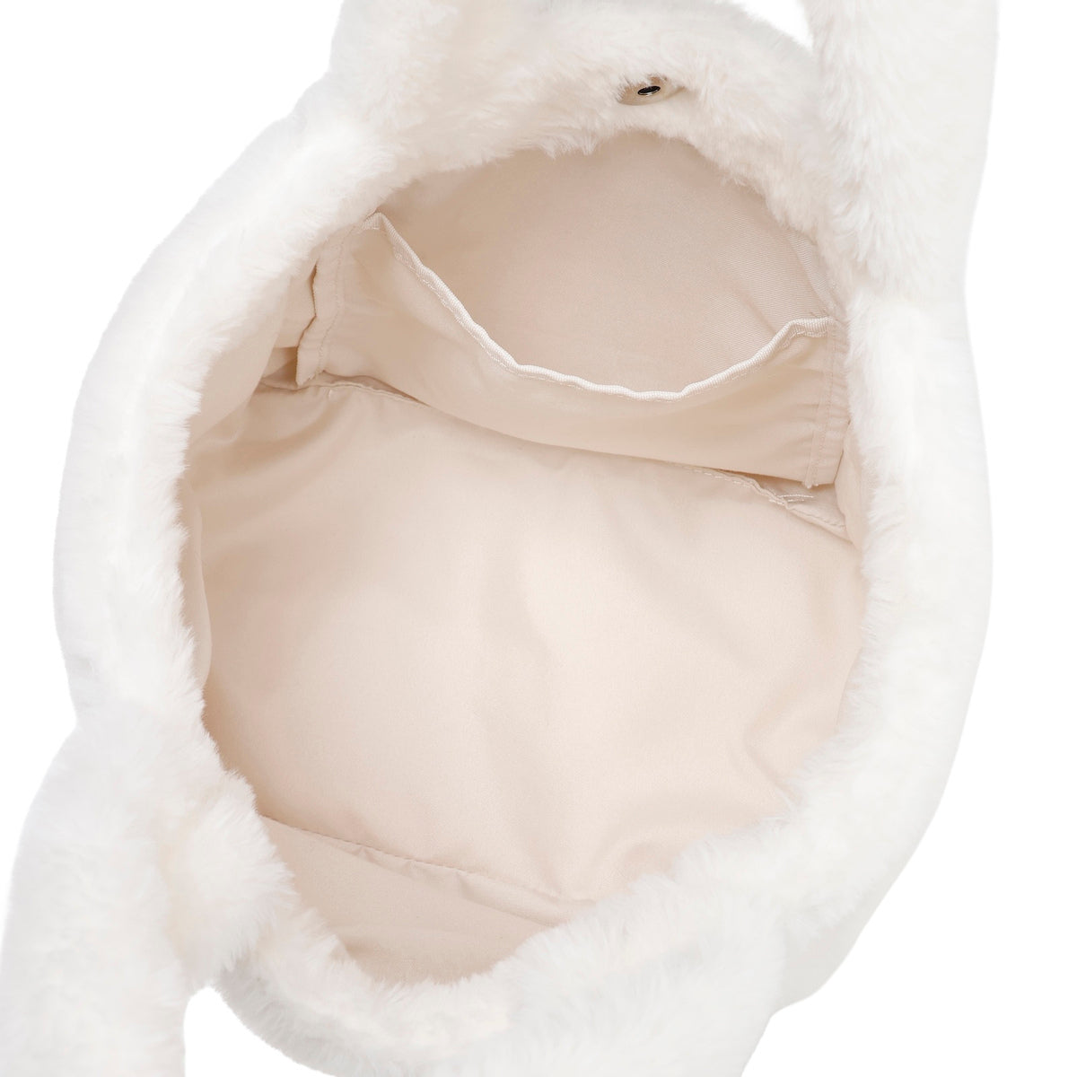 ナガノキャラクターズ ファートートバッグ くまフェイス ホワイト