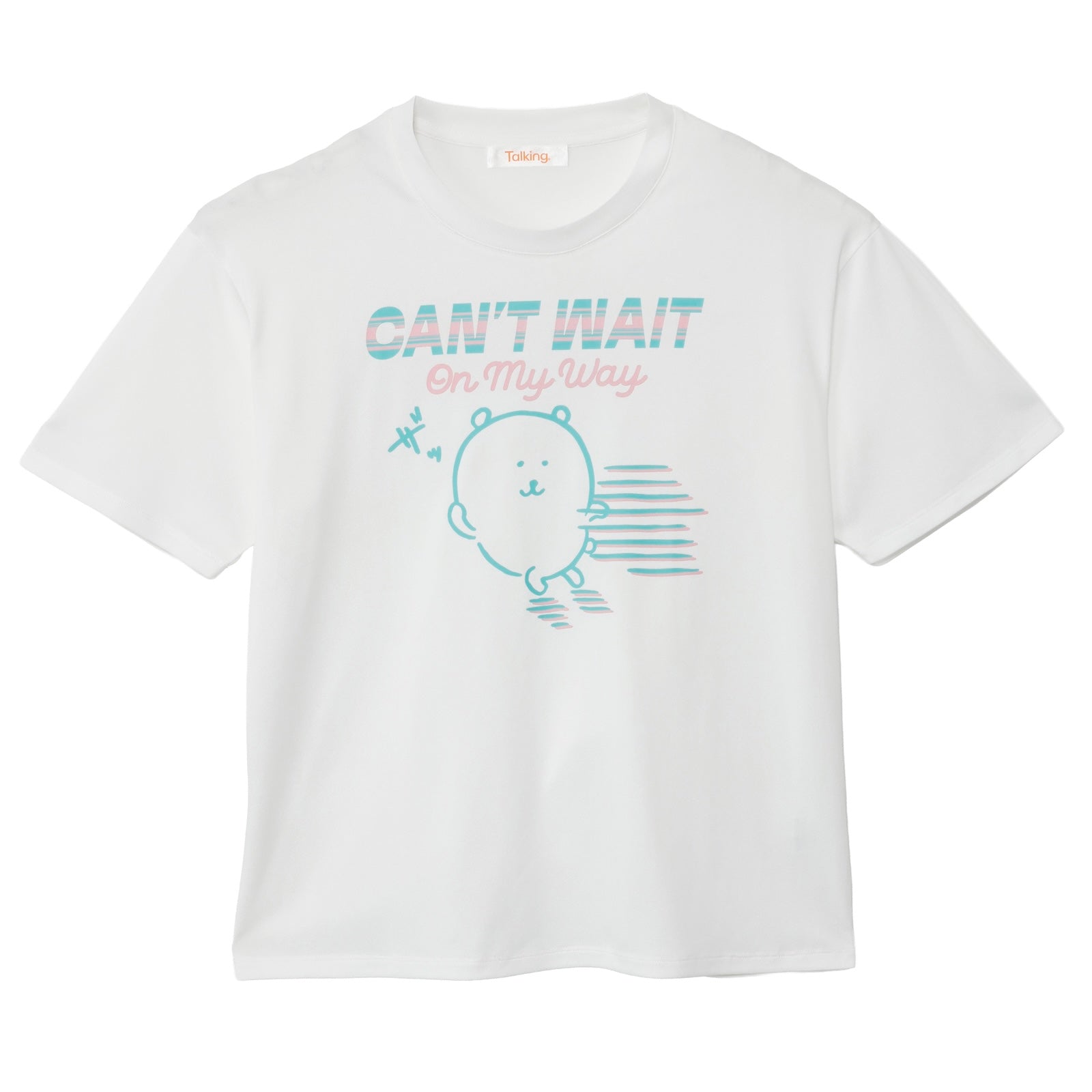 ナガノキャラクターズ ドライTシャツ CAN'T WAIT くま ホワイト