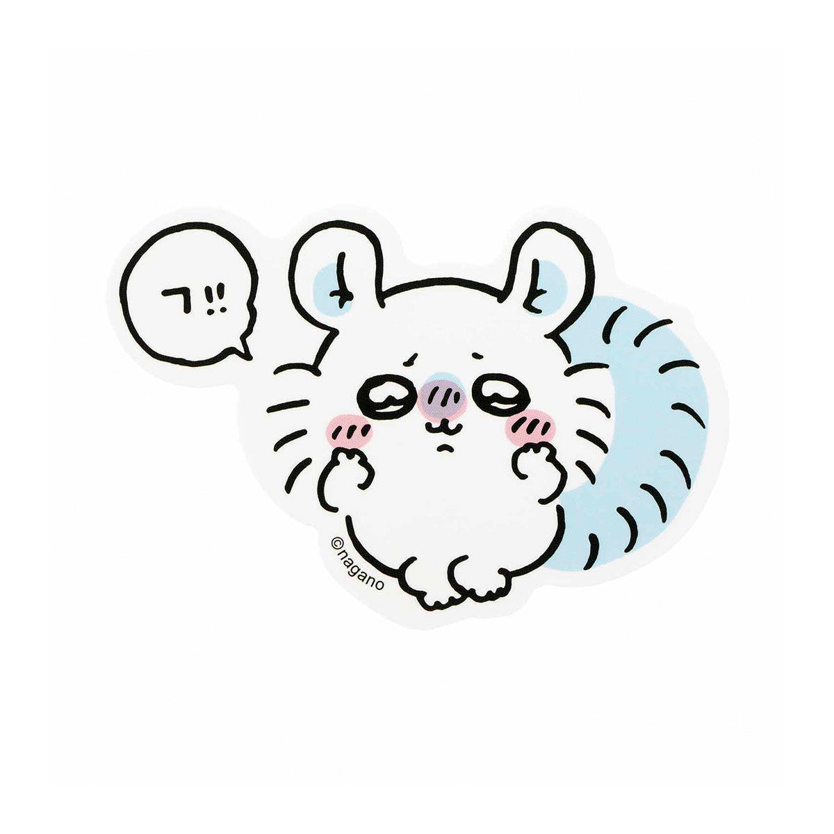 ナガノキャラクターズ スマホに貼れるサイズのステッカー(モモンガ フ!!)