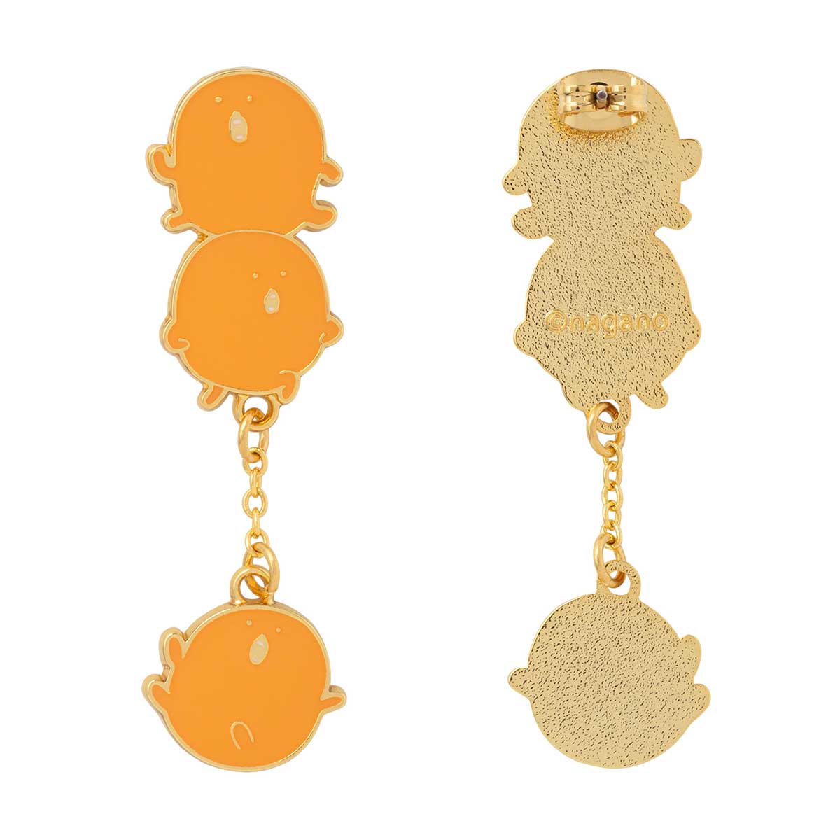 ナガノキャラクターズ ゆらゆらピアス(もぐらコロッケ トリオ)