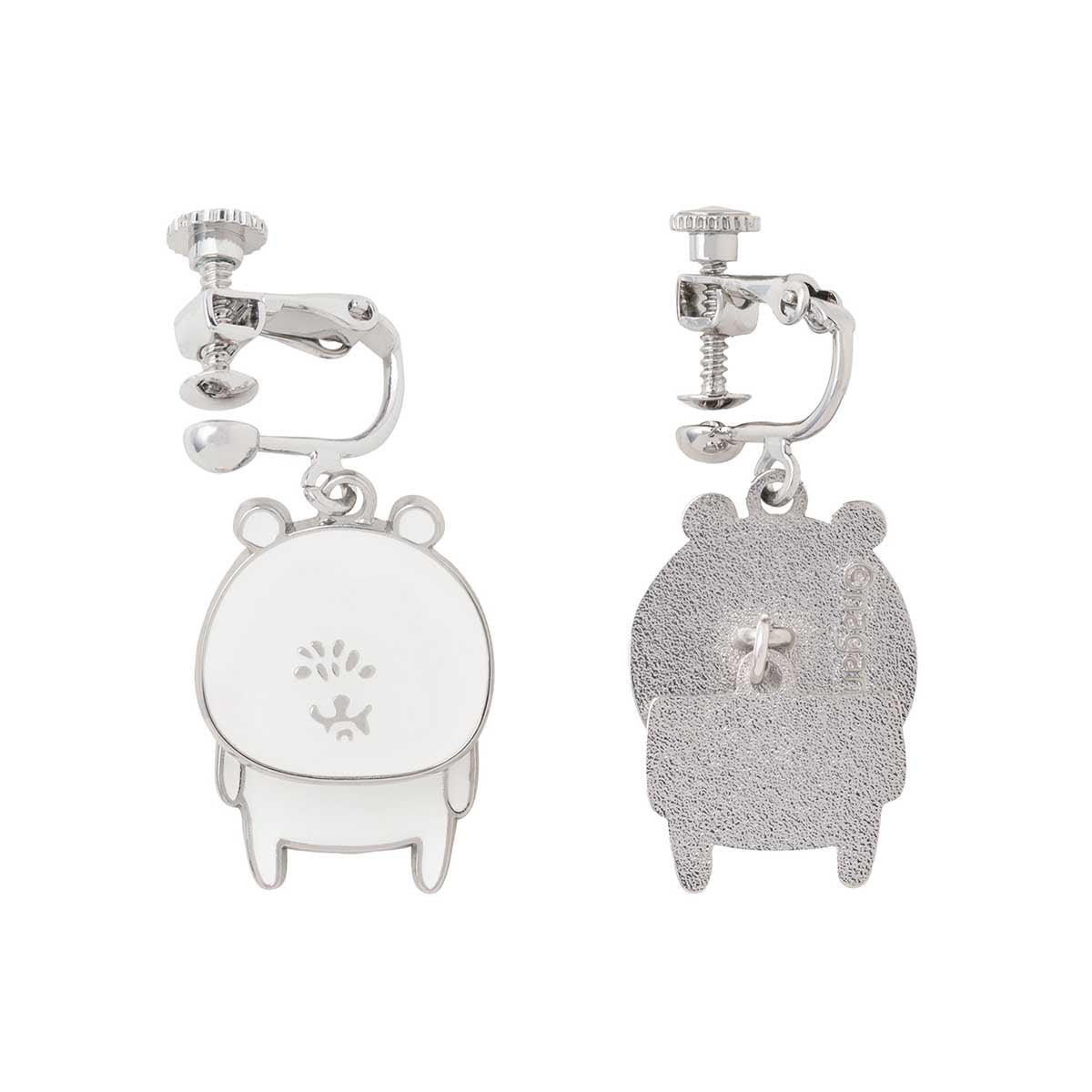 ナガノキャラクターズ ゆらゆらイヤリング(ナガノのくま シワだらけ)