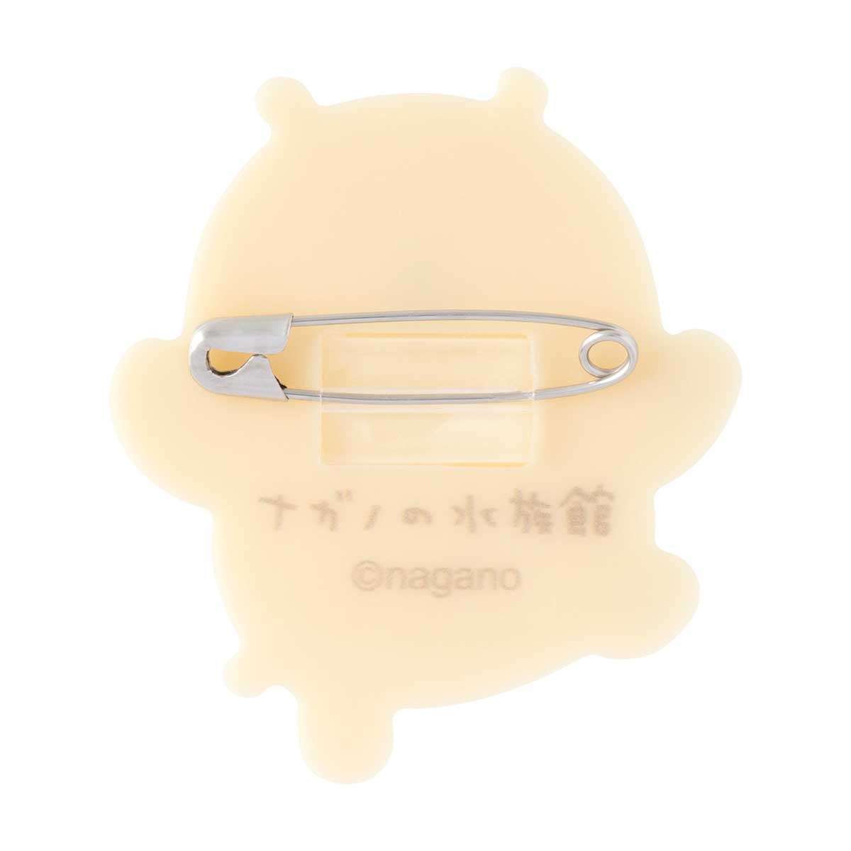 ナガノキャラクターズ ナガノの水族館 アクリルバッジ(シロクマ)