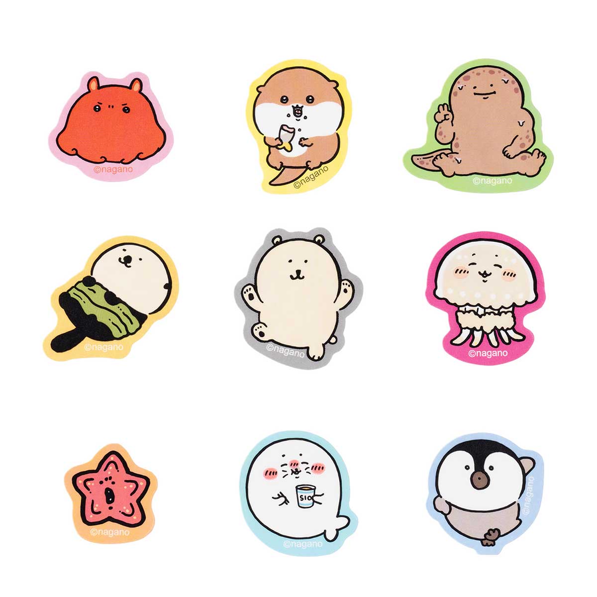 Nagano Characters Nagano's Aquarium Flake Seal