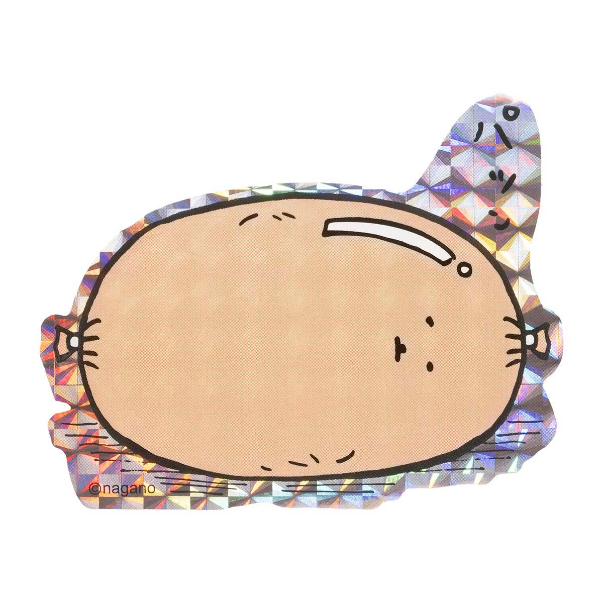 ナガノキャラクターズ スマホに貼れるサイズのホログラムステッカー(フィルム付ギョニソ)