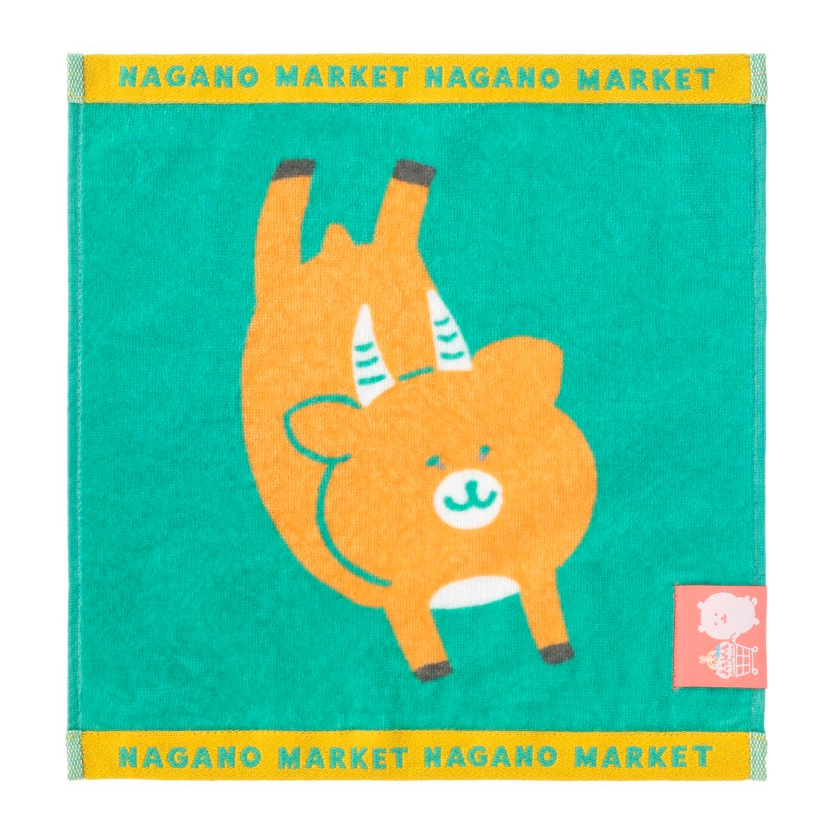 ナガノキャラクターズ カラーなヘム付きハンドタオル(早インパラ)