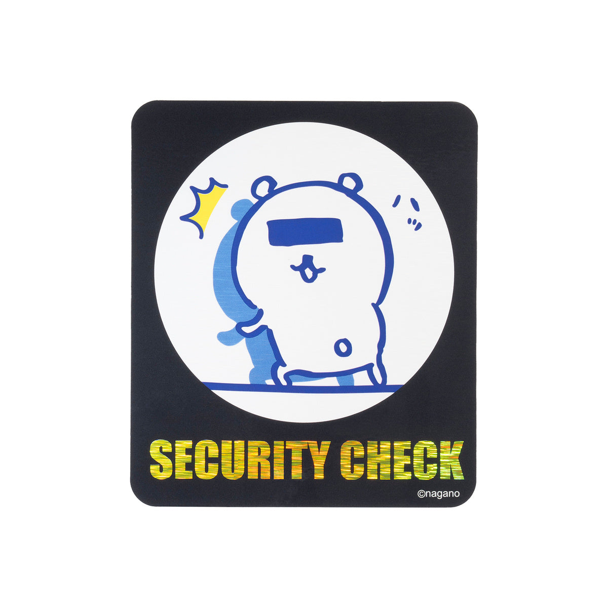 Nagano Characters 홀로그램 대형 스티커 (SECURITY)