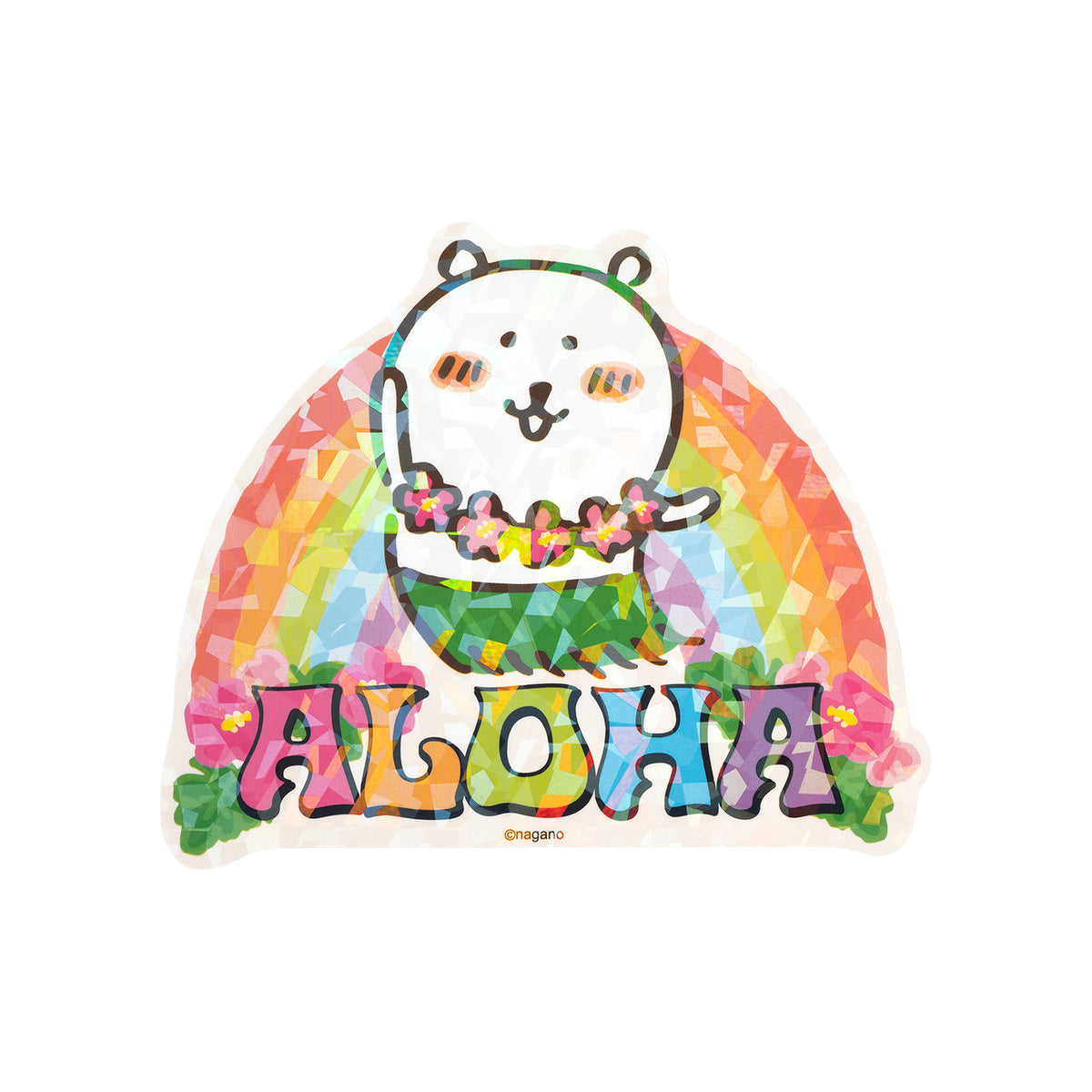 Nagano Characters 홀로그램 대형 스티커 (ALOHA)