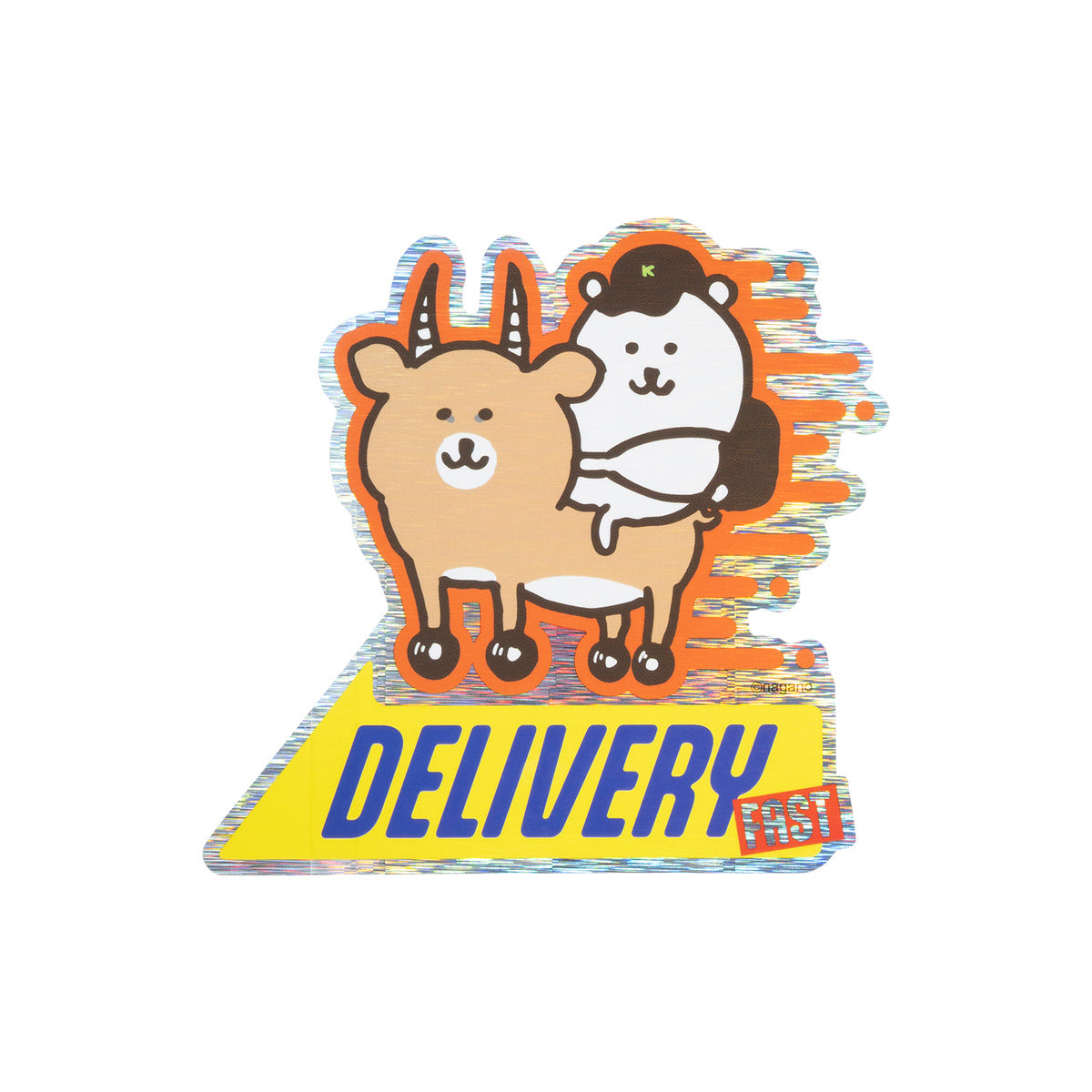 Nagano Characters 홀로그램 대형 스티커 (DELIVERY)