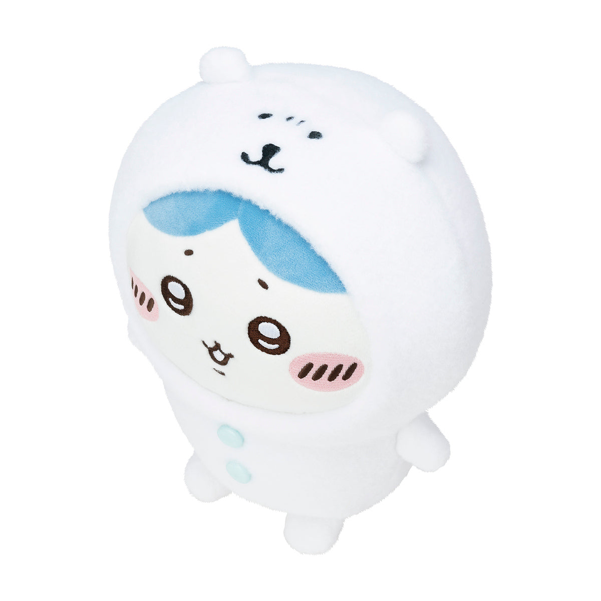 ナガノキャラクターズ ぬいぐるみS(くまをかぶったハチワレ)