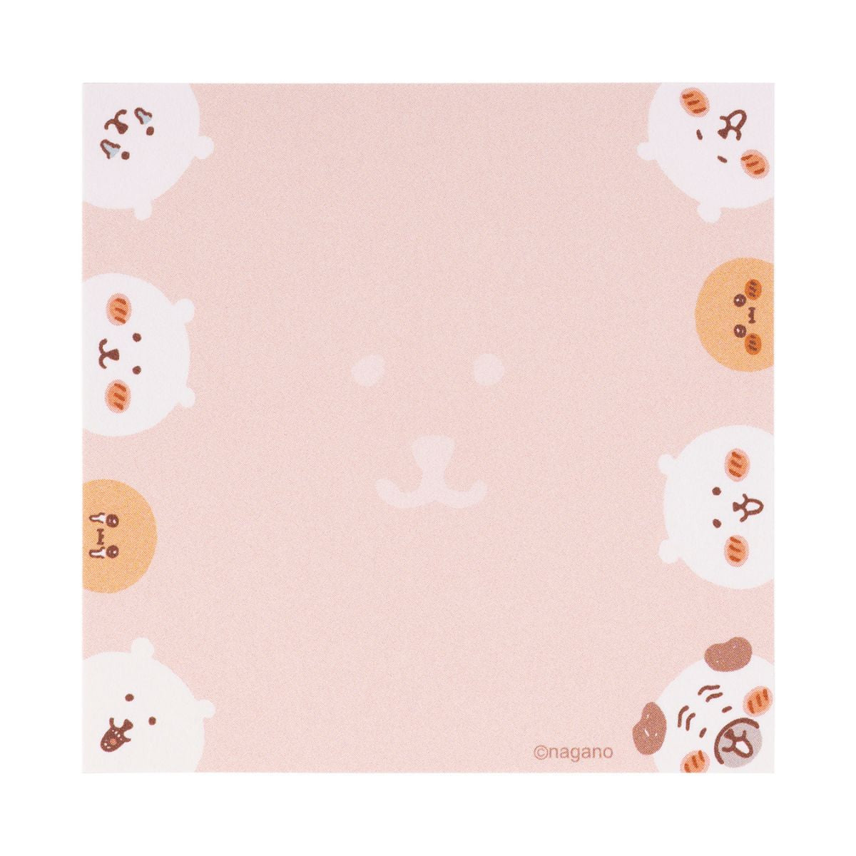 Nagano Characters 粉色正方形便簽本