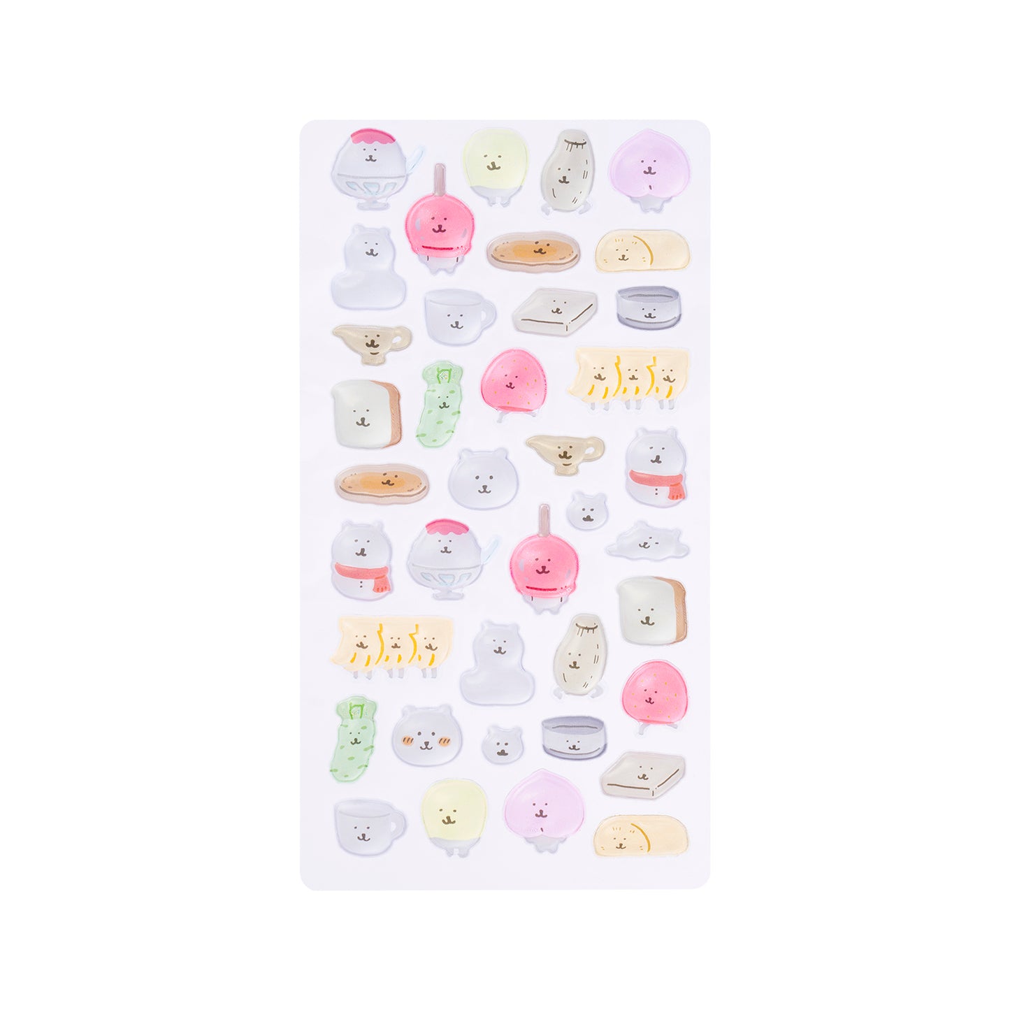 Nagano Characters Bon Bon Drop Stickers (Tiny Foods)