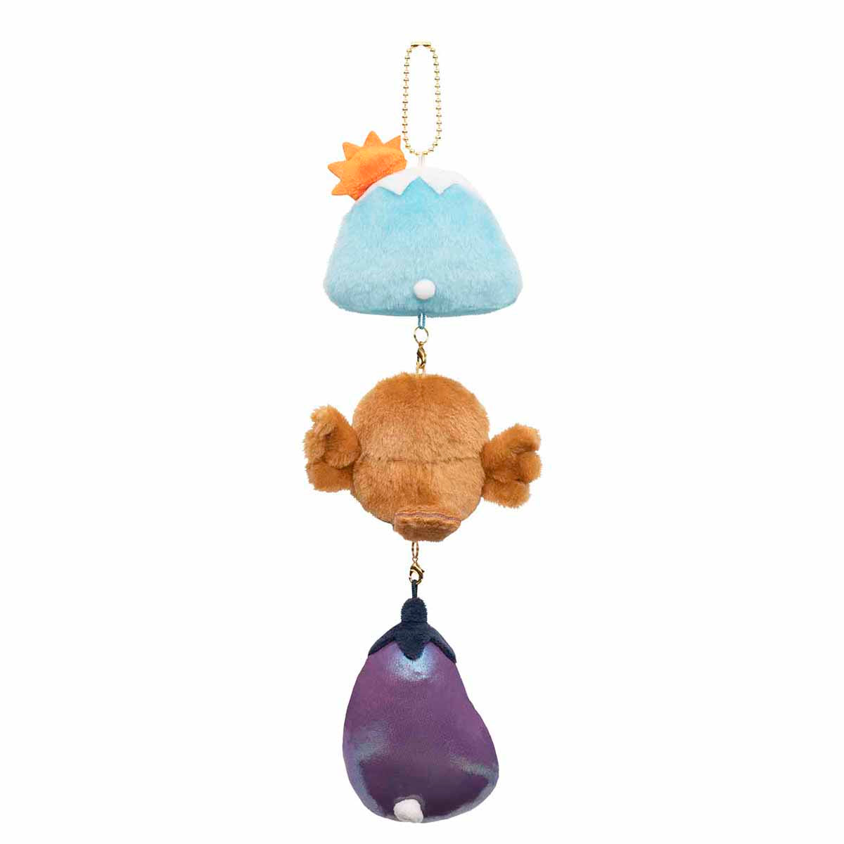 ナガノキャラクターズ つながる!一富士二鷹三茄子マスコット