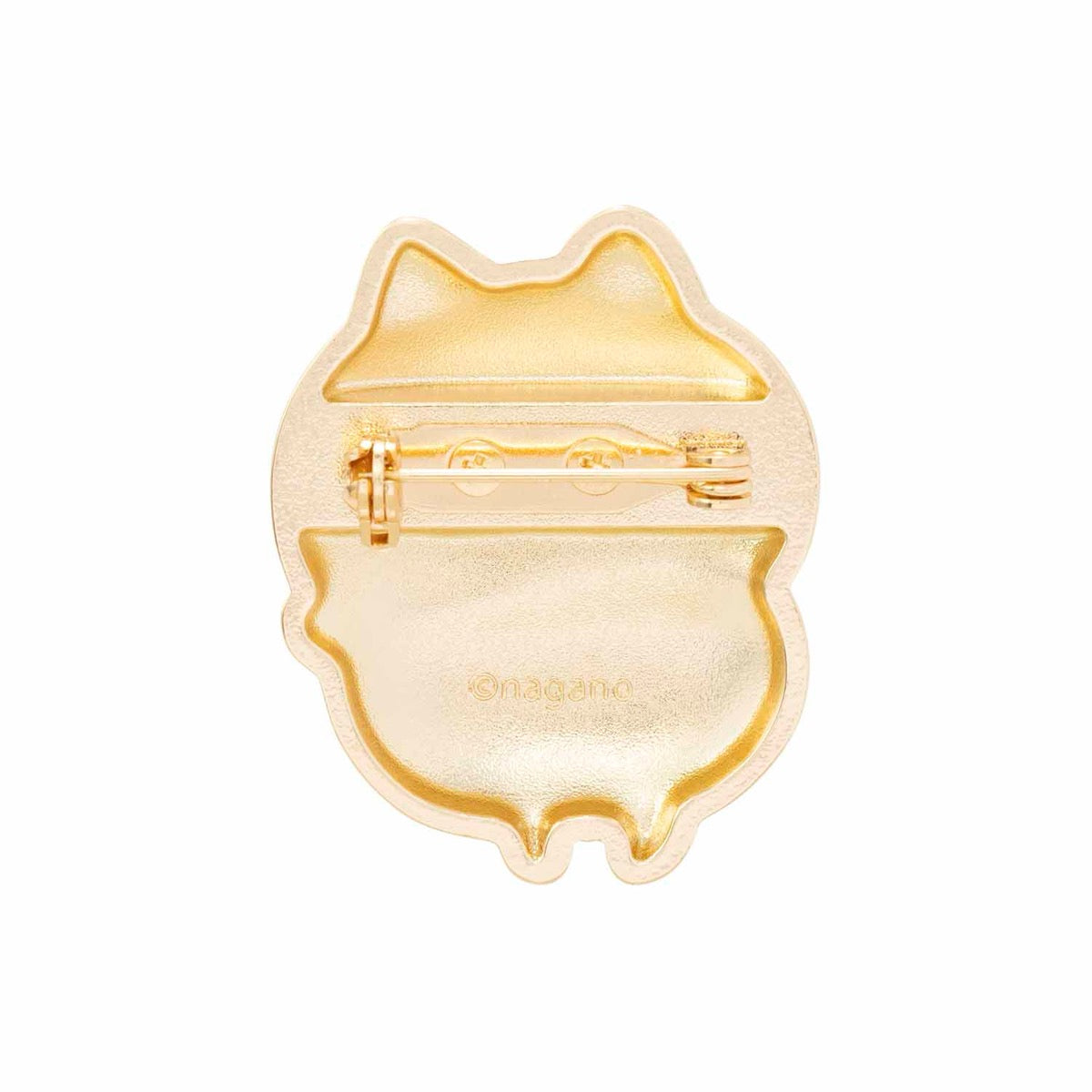 ナガノキャラクターズ メタルブローチ(ハチワレ)