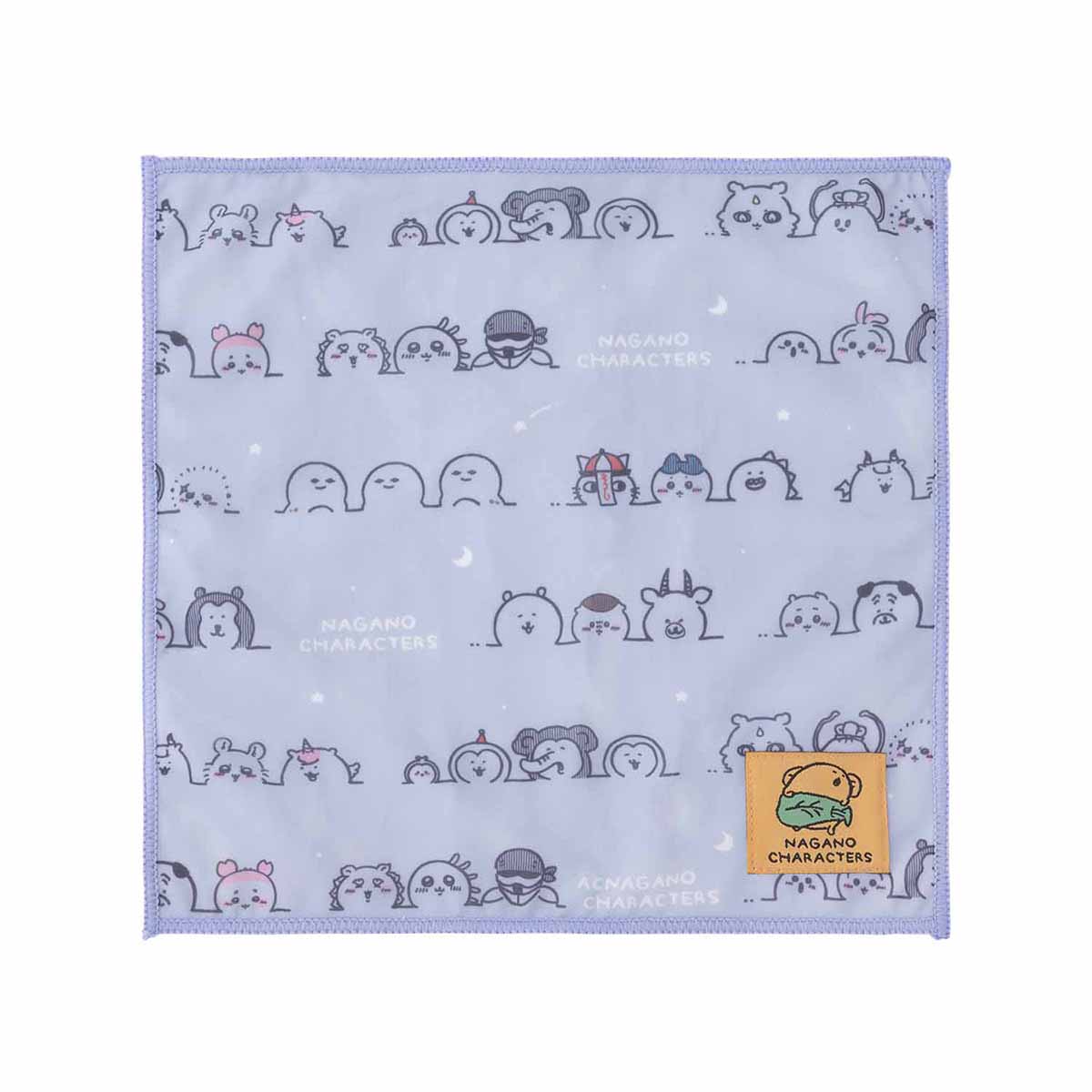 ナガノキャラクターズ ひんやりハンカチ(パープル)