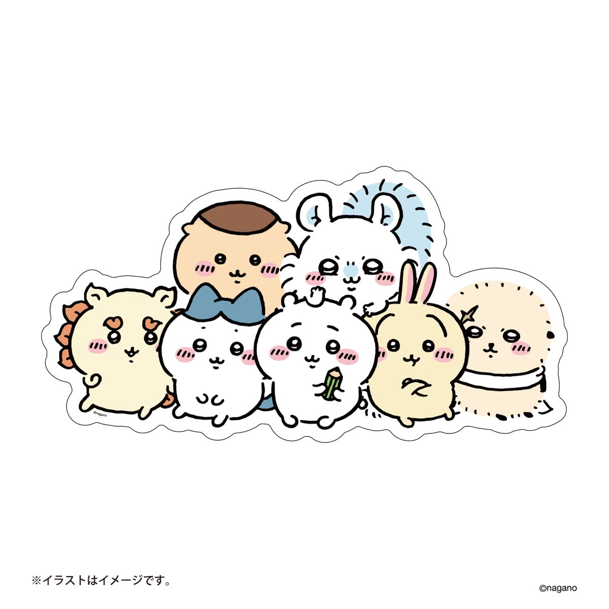 Nagano Characters WallSticker (Chiikawa Tachi)