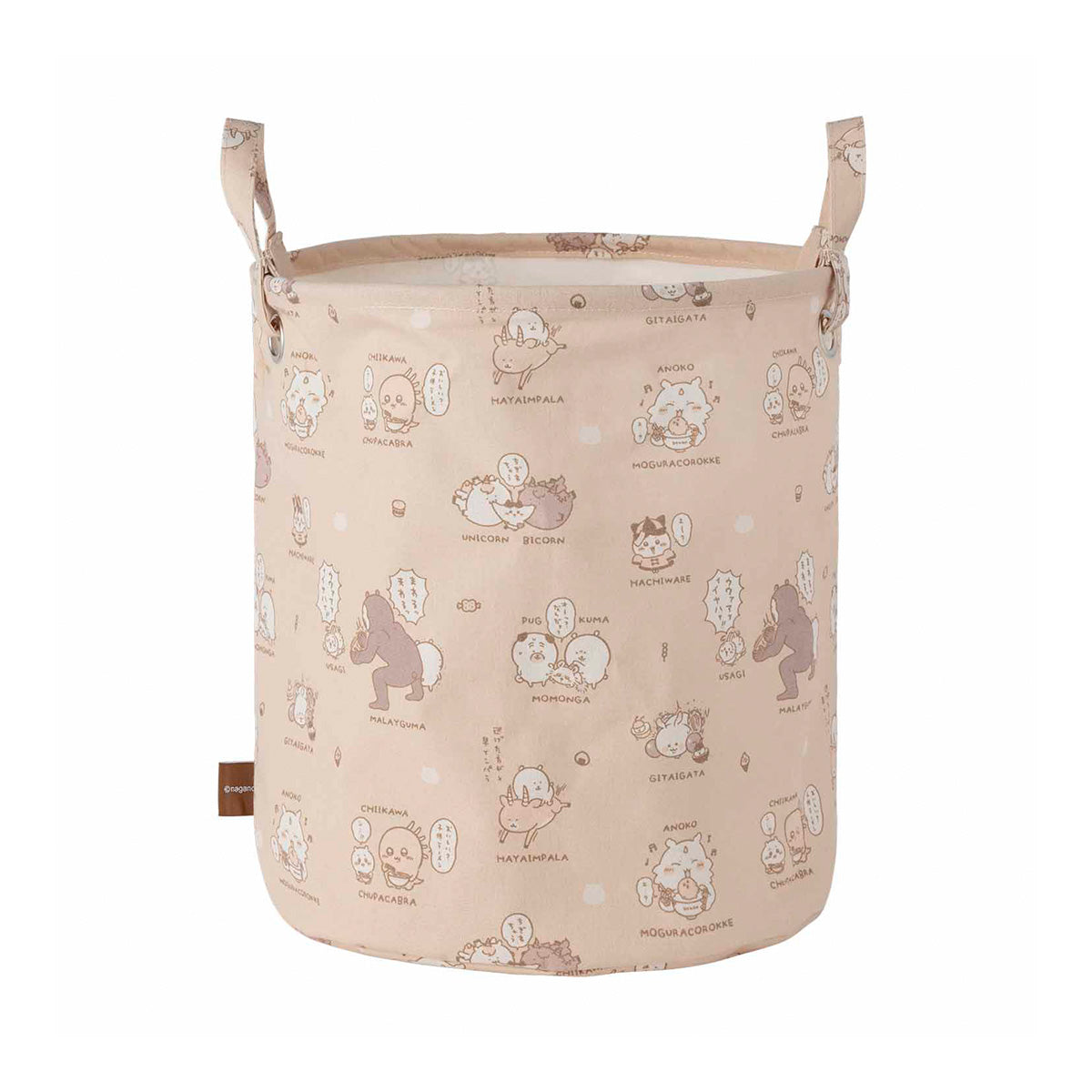 ナガノキャラクターズ ラウンドバスケット(ベージュ)