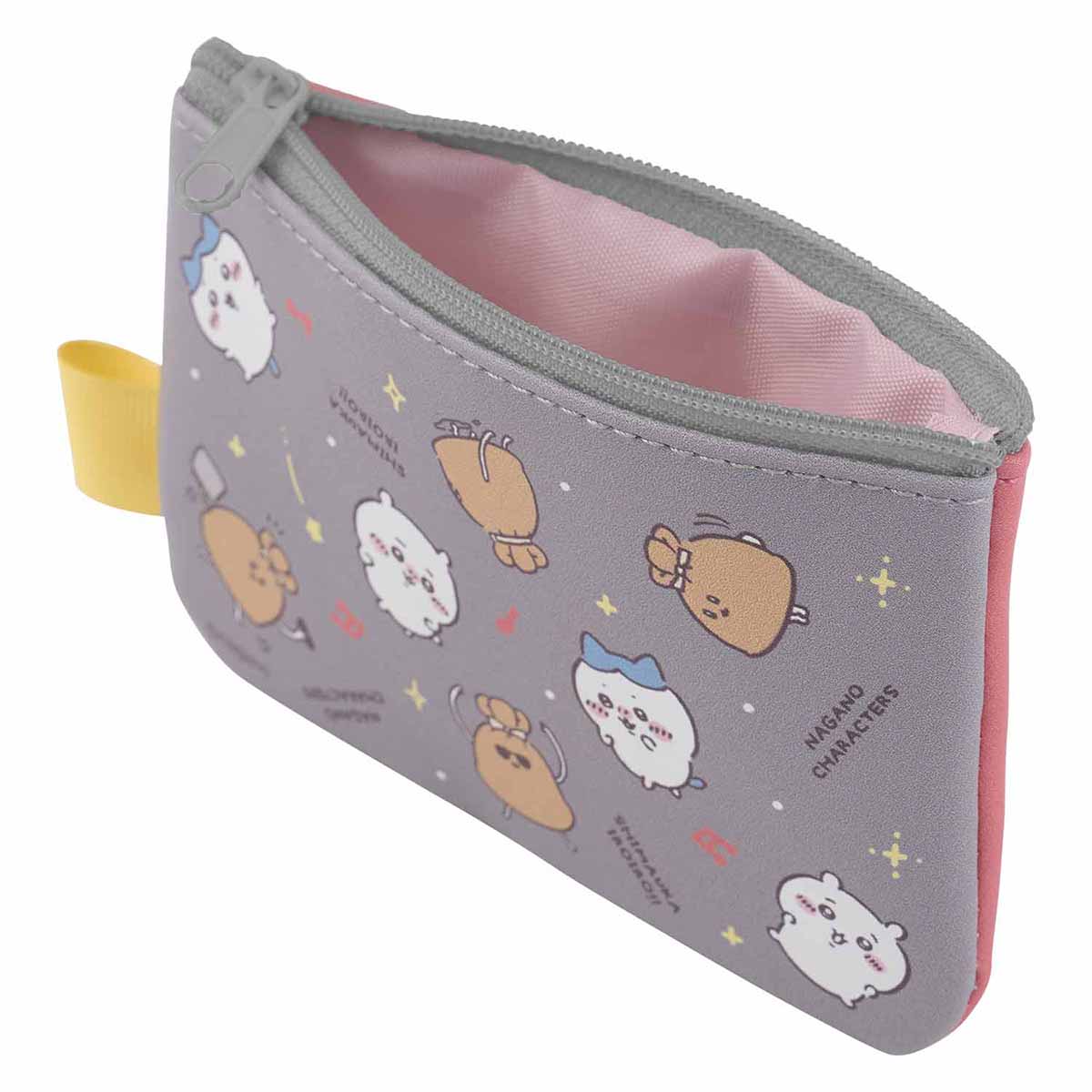 Nagano Characters 2개 세트포치(그레이×레드)