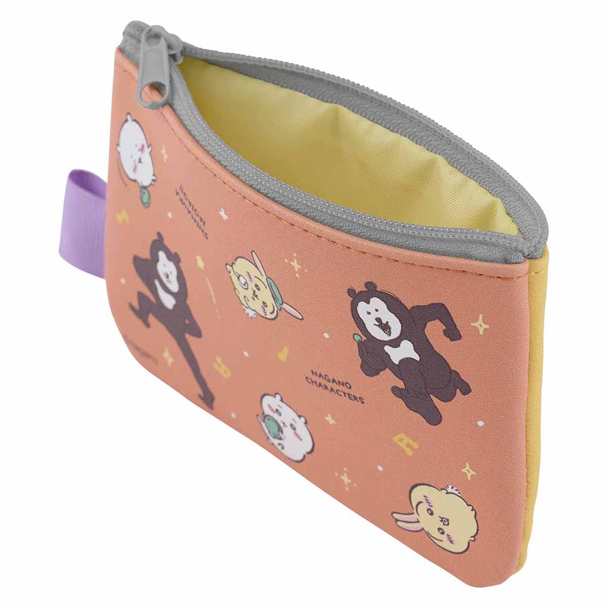 ナガノキャラクターズ 2個セットポーチ(オレンジ×イエロー)
