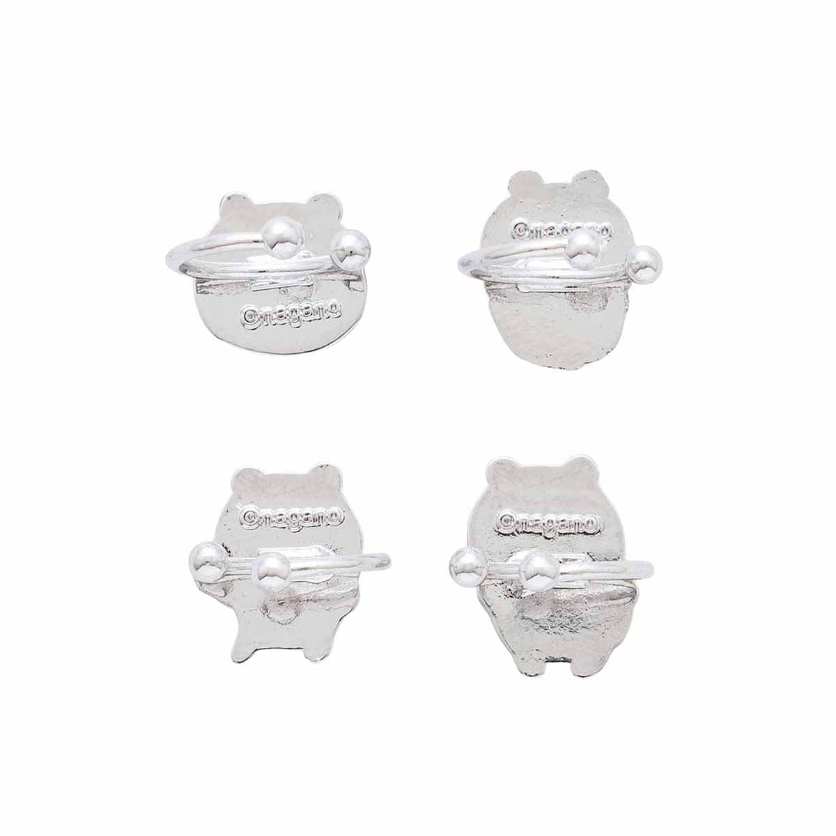 Nagano Market Ear Cuff 4-piece Set (Joke Bear)