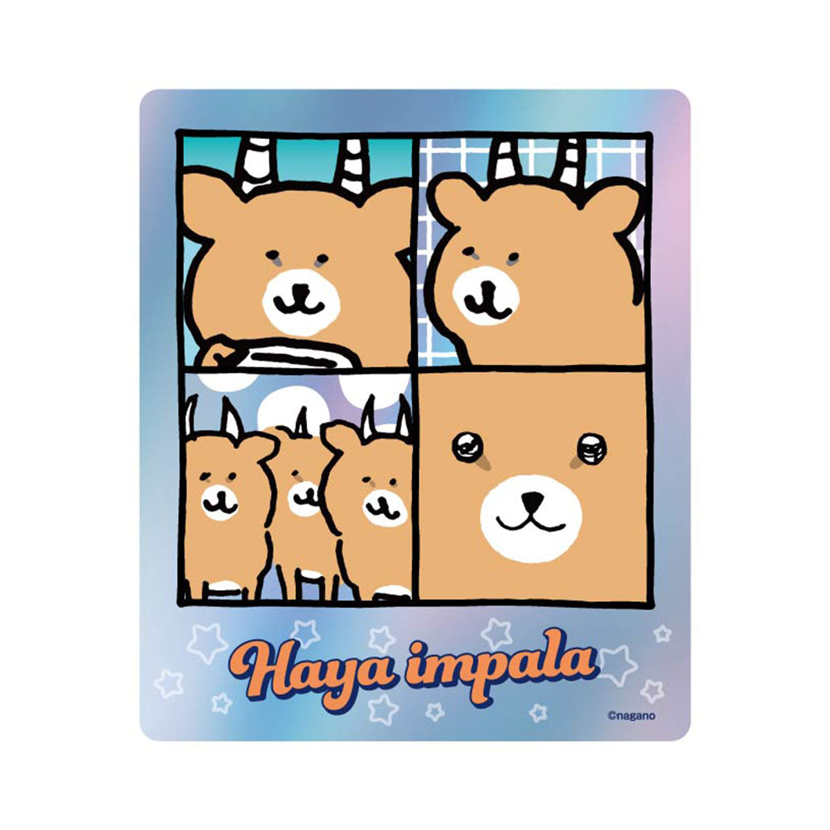 Nagano Characters Prism Travel Sticker ④ Early Impala