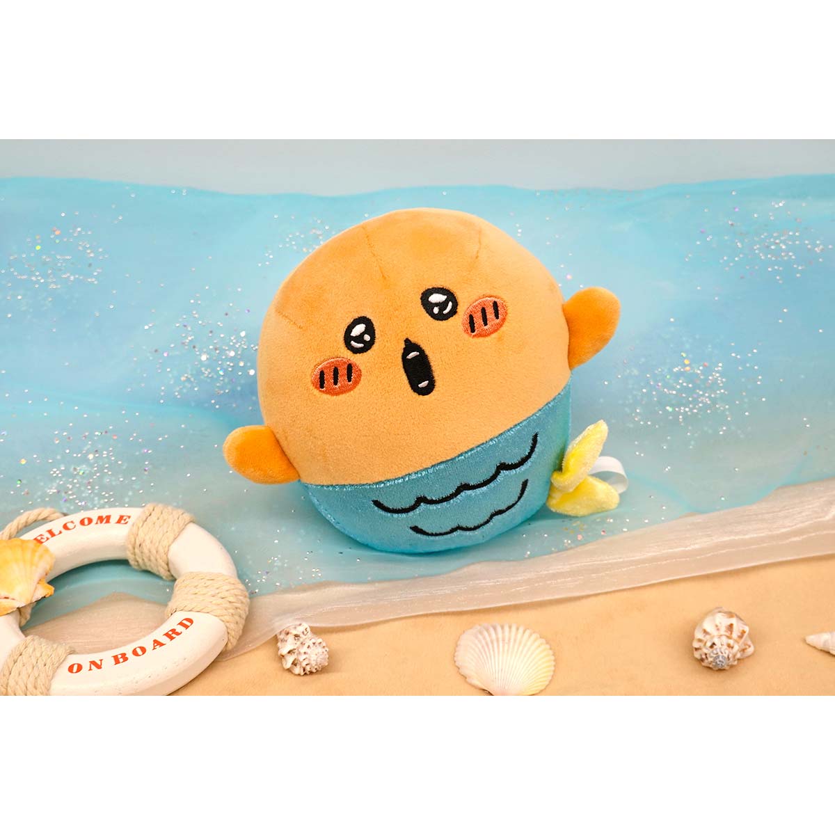 ナガノキャラクターズ ぽてたまぬいぐるみ(もぐらコロッケ・人魚)