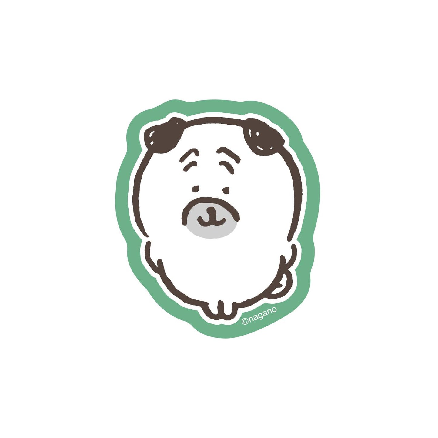 Nagano Characters 스마트폰에 붙이는 사이즈의 스티커 (퍼그)