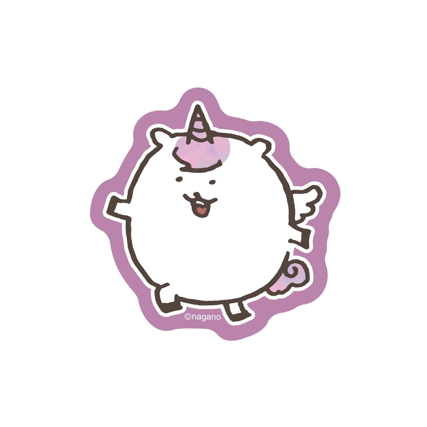 ナガノキャラクターズ スマホに貼れるサイズのステッカー (ユニコーン)