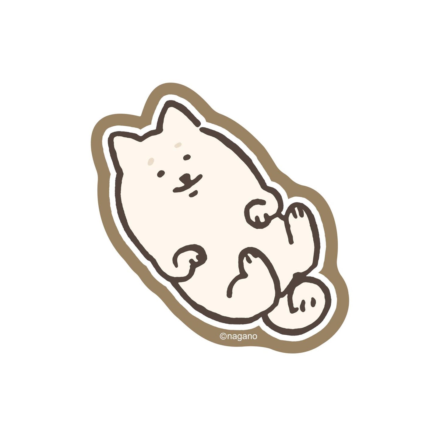 Nagano Characters 스마트폰에 붙일 사이즈의 스티커 (대형견)