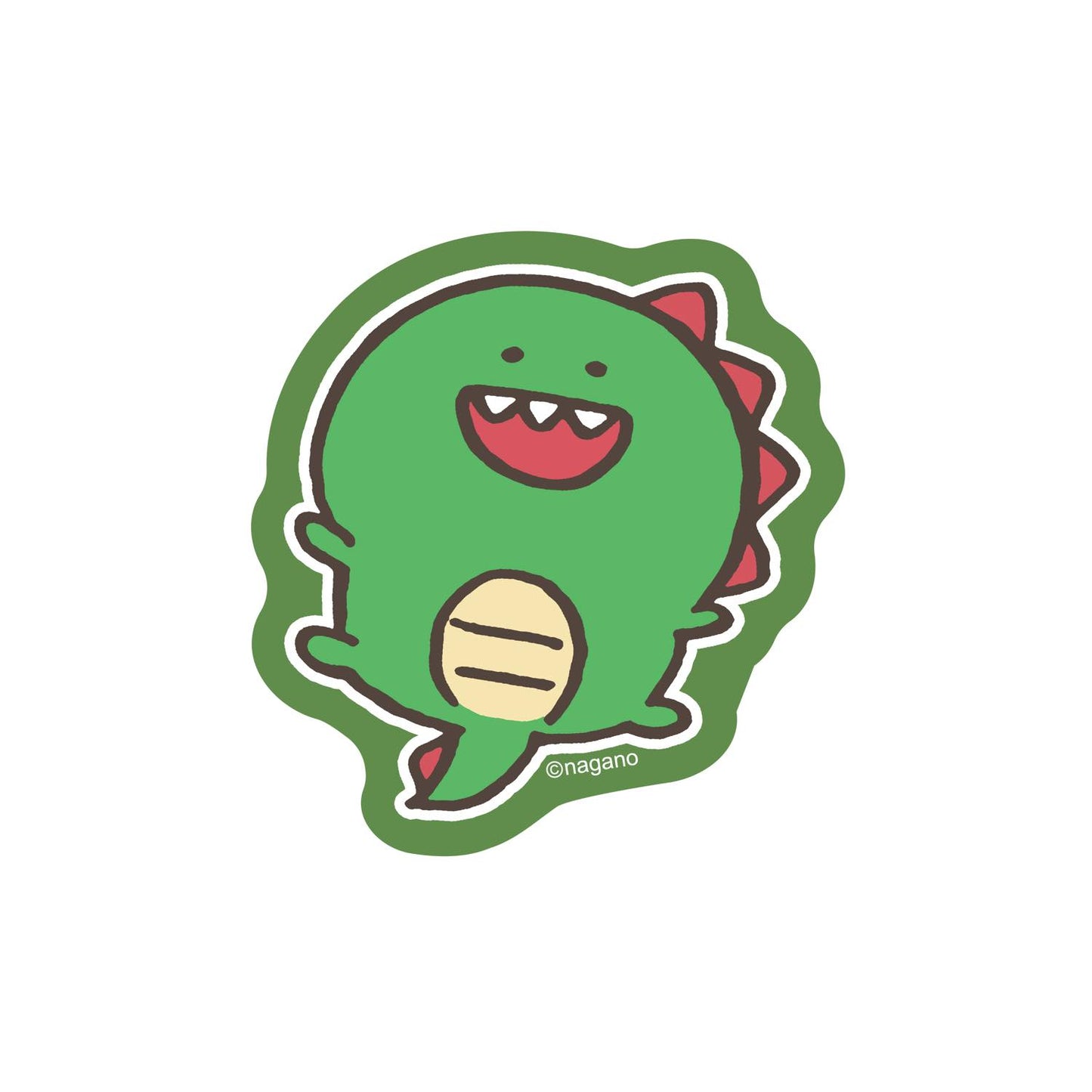 Nagano Characters 스마트폰에 붙이는 사이즈의 스티커 (공룡군)