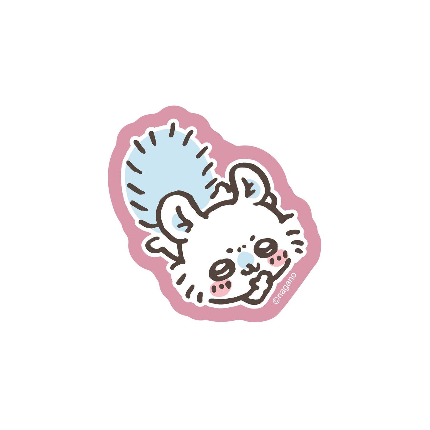 ナガノキャラクターズ スマホに貼れるサイズのステッカー (モモンガ)