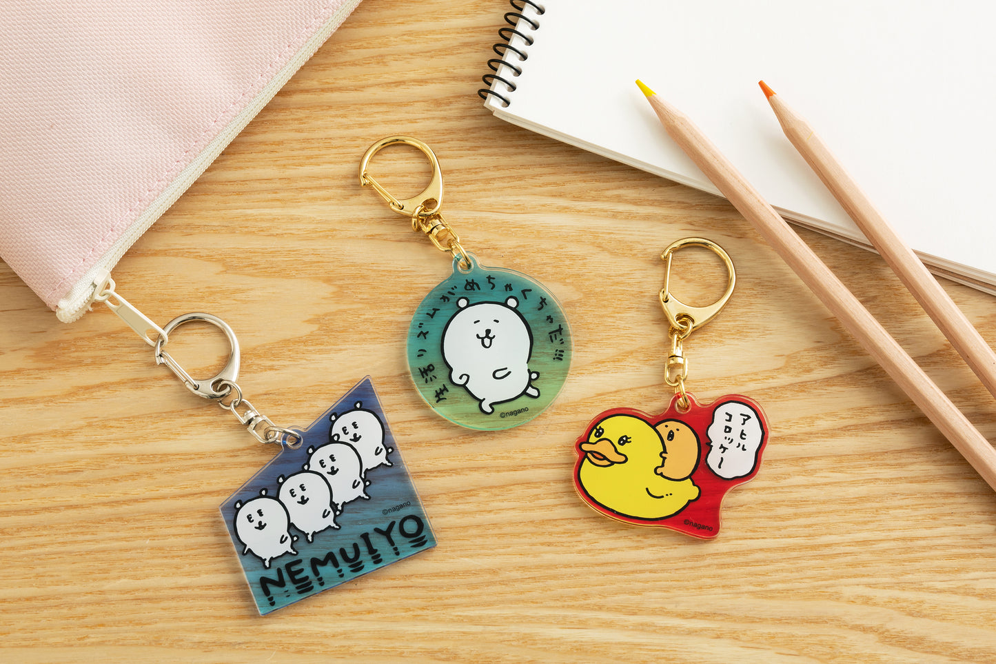 나가노쿠마 아크릴열쇠고리(NEMUIYO)