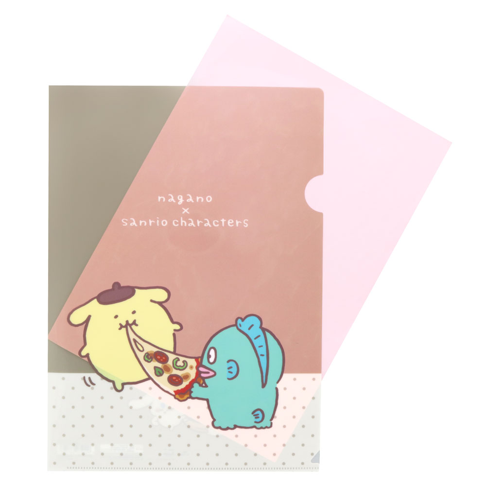 ナガノ×サンリオキャラクターズ クリアファイルA4(もぐもぐ)