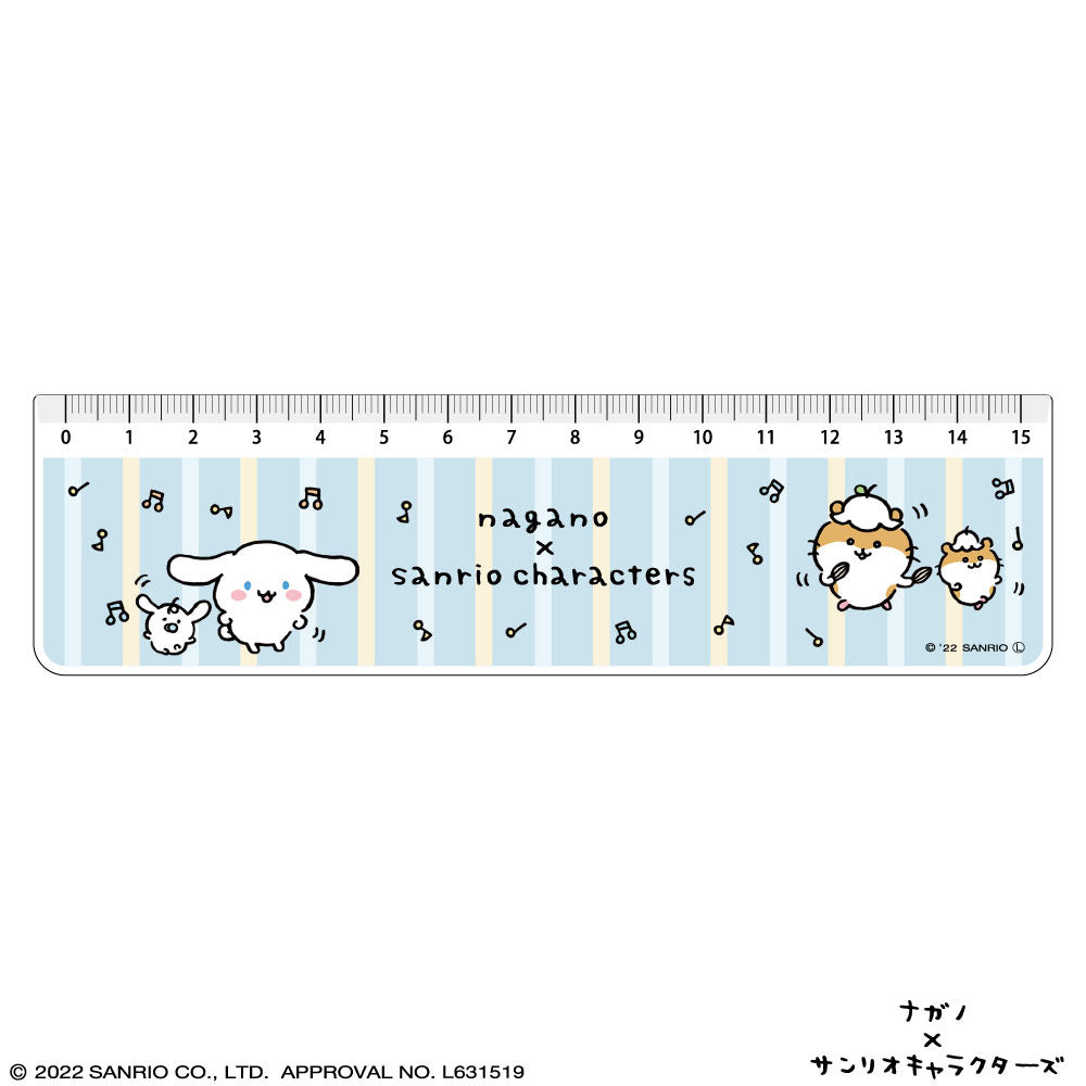 Nagano×Sanrio Characters 定規(シナモロール×コロコロクリリン)