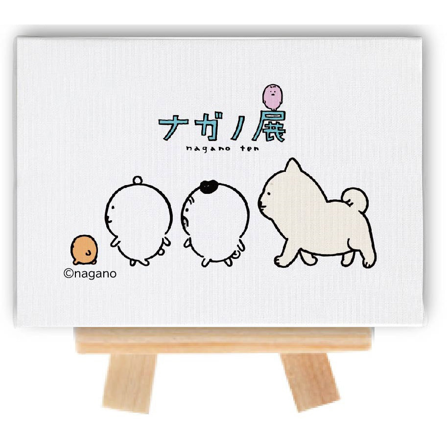ナガノフレンズ イーゼル付きミニキャンバス(整列WH)