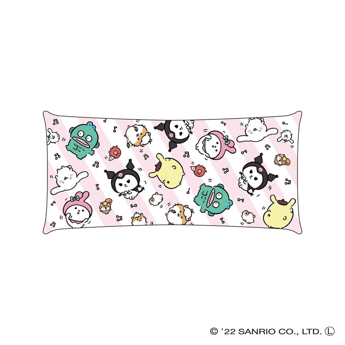 ナガノ×サンリオキャラクターズ クリアマルチケース(ストライプPK)