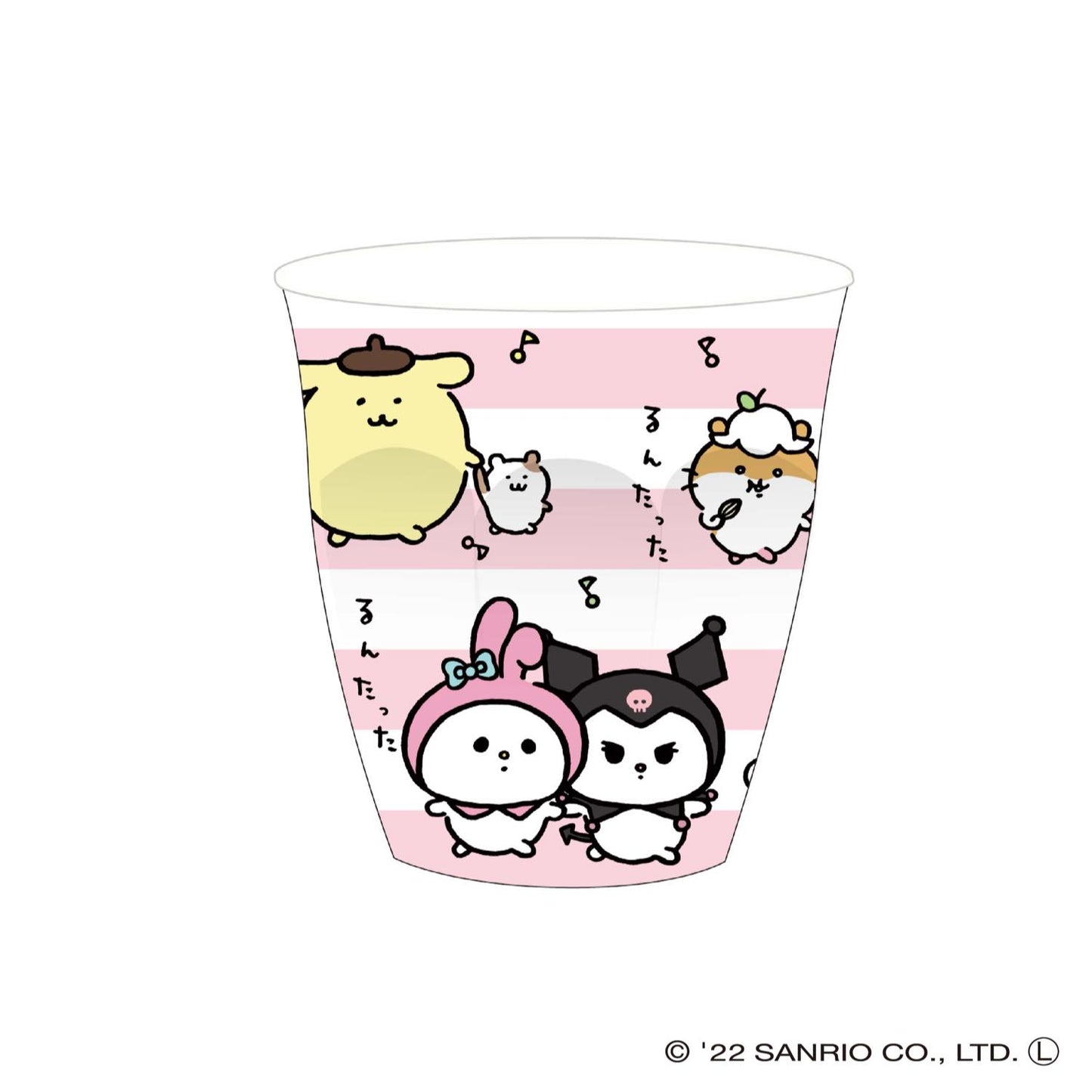 Nagano×Sanrio Characters Meramin Cup Stripe PK
