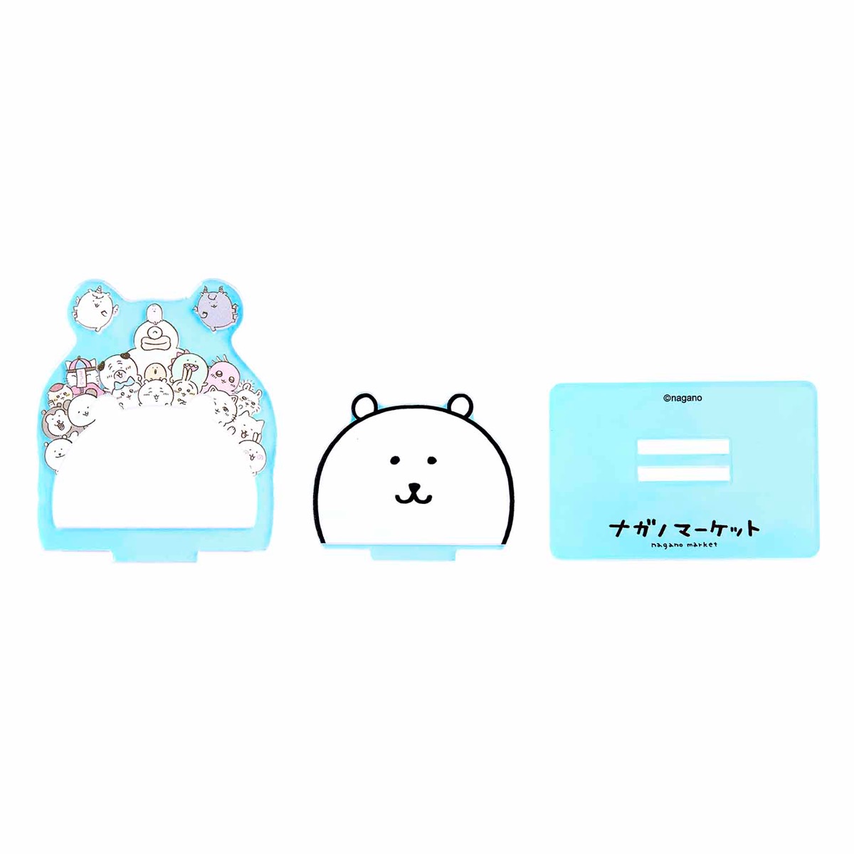 ナガノマーケット ホログラムアクリルスタンド みんな集合(ナガノのくま)