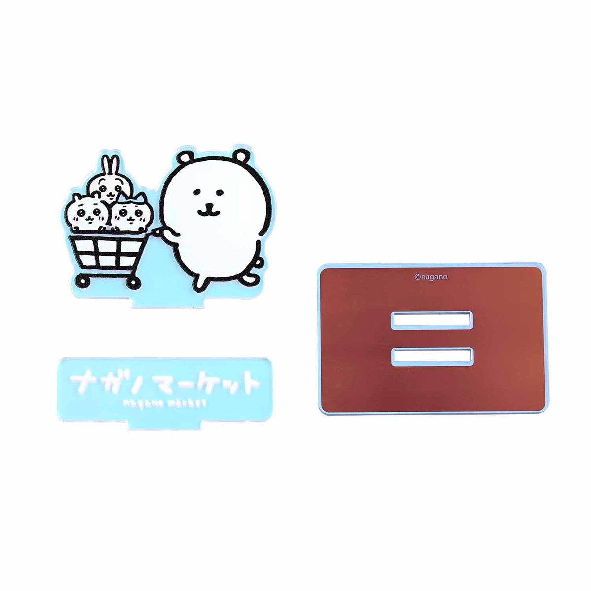 나가노마켓 홀로그램아크릴 스탠드(카트 누르기)