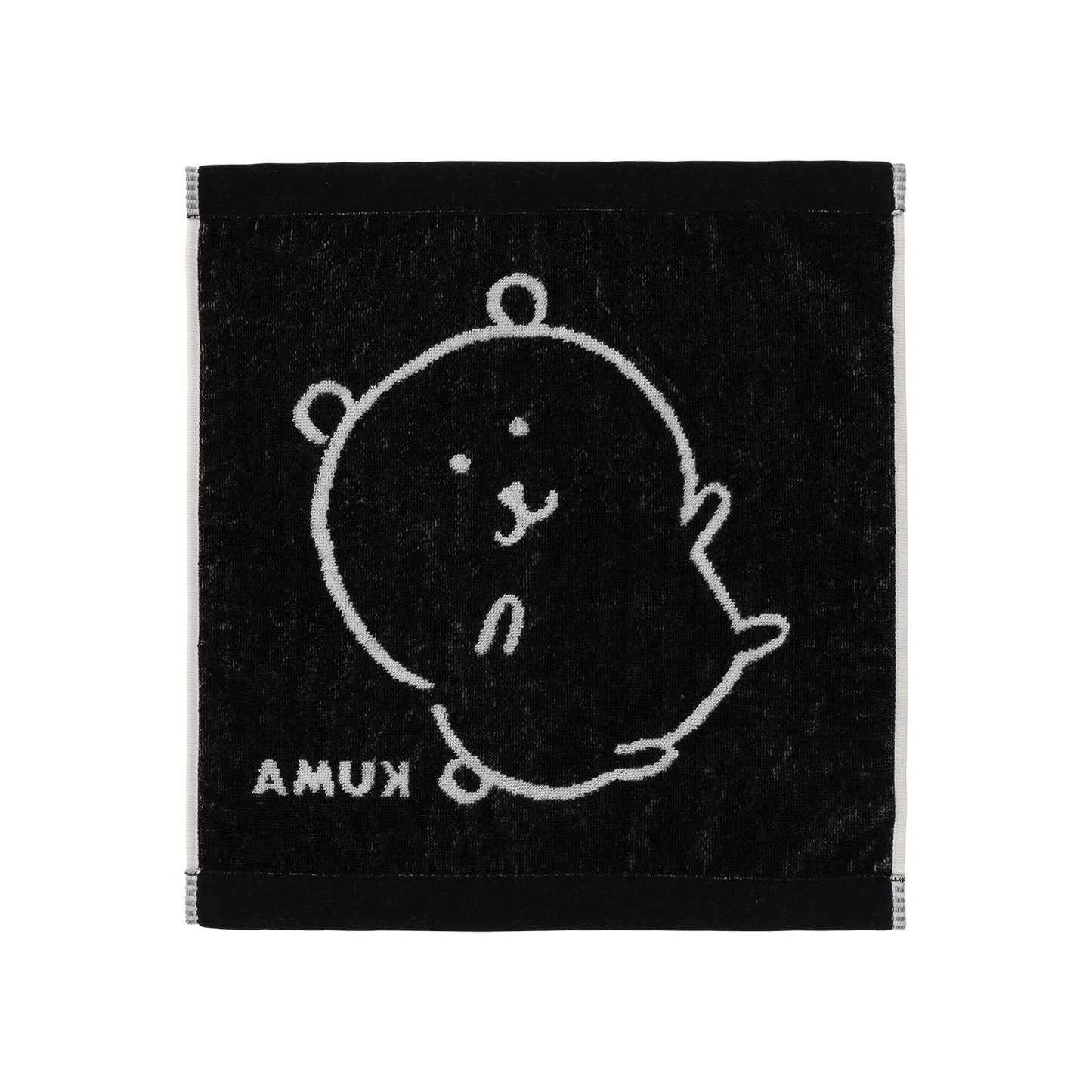 ナガノマーケット ワンカラージャガードハンドタオル(ナガノのくま)