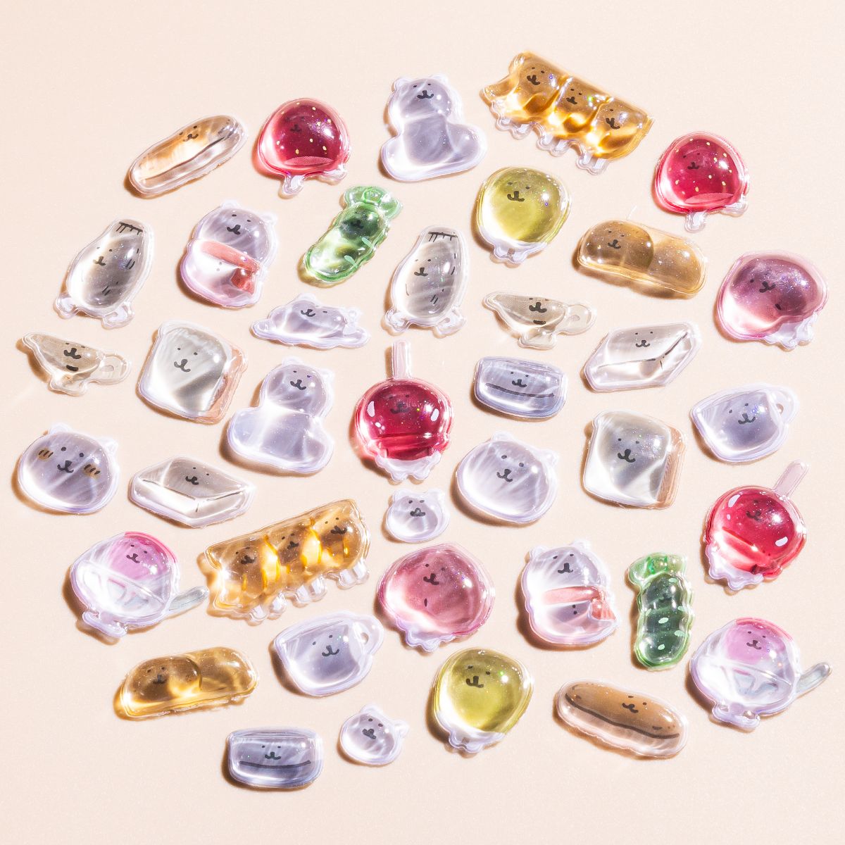Nagano Characters Bon Bon Drop Stickers (Tiny Foods)
