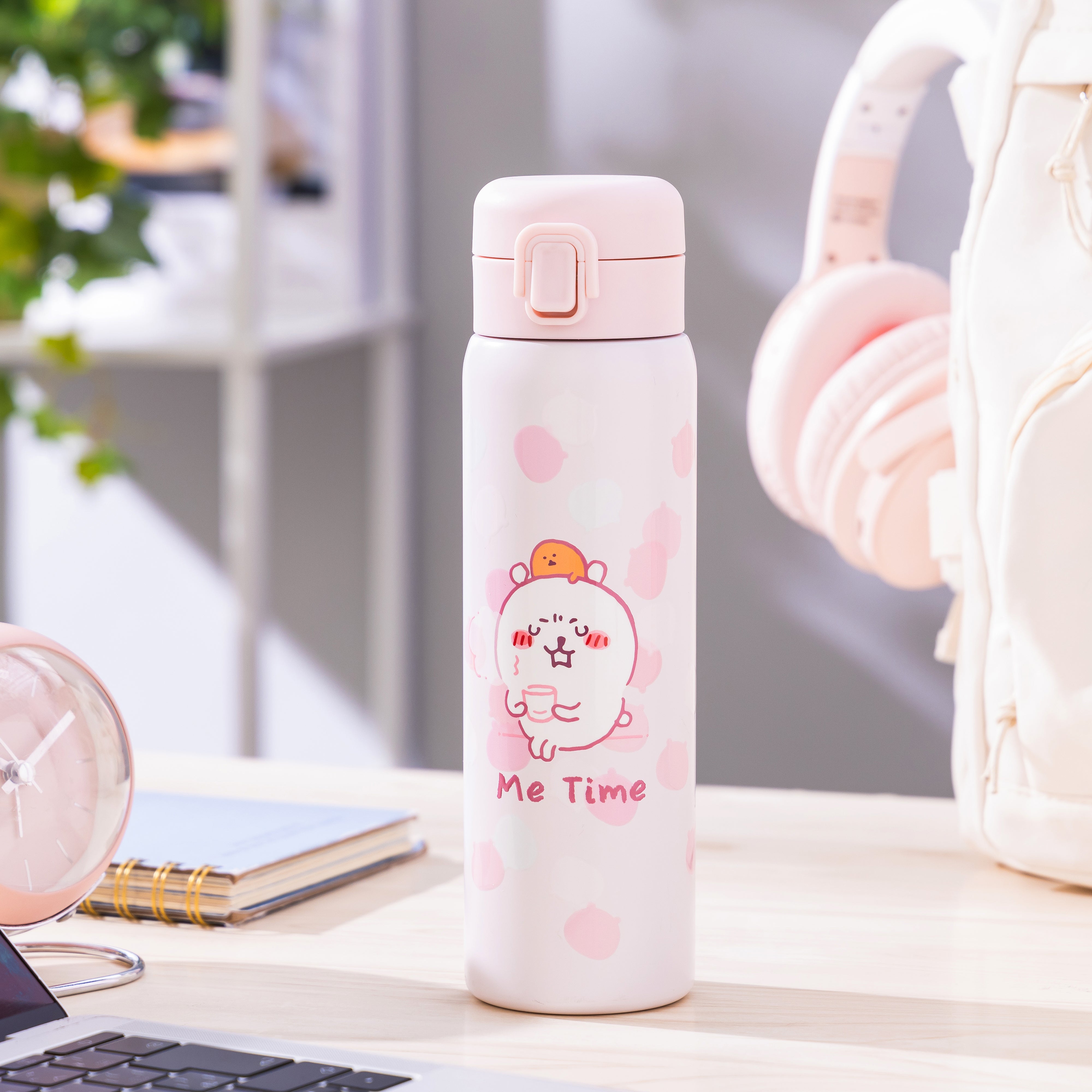 ナガノキャラクターズ　ナガノのくま　ピンクなトート　タンブラー　ぷっくりシール ナガノキャラクターズ ピンクな保冷・保温タンブラー | ナガノ