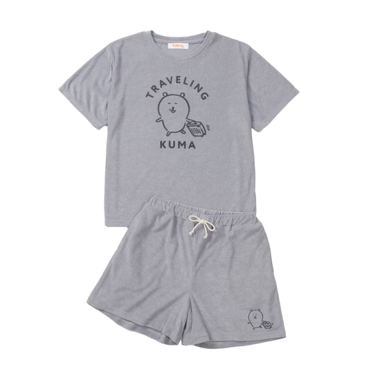 Nagano Characters 家居服套裝 旅行款 灰色