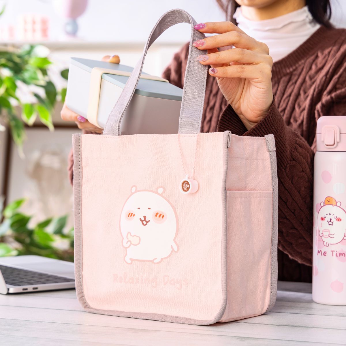 Nagano Characters 粉色便當包