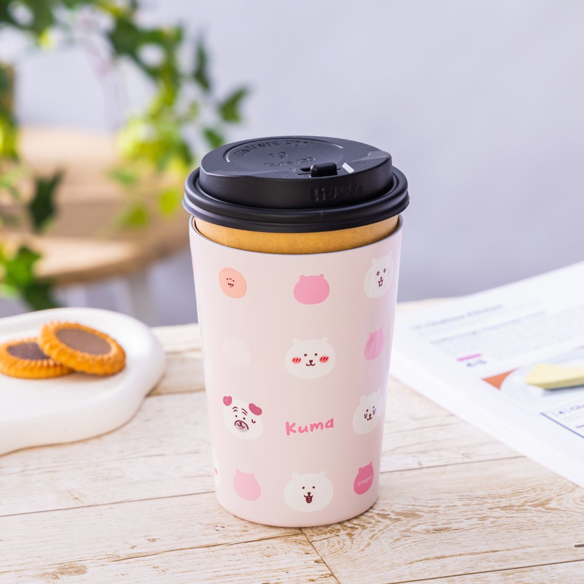 Nagano Characters 粉色保冷保溫杯