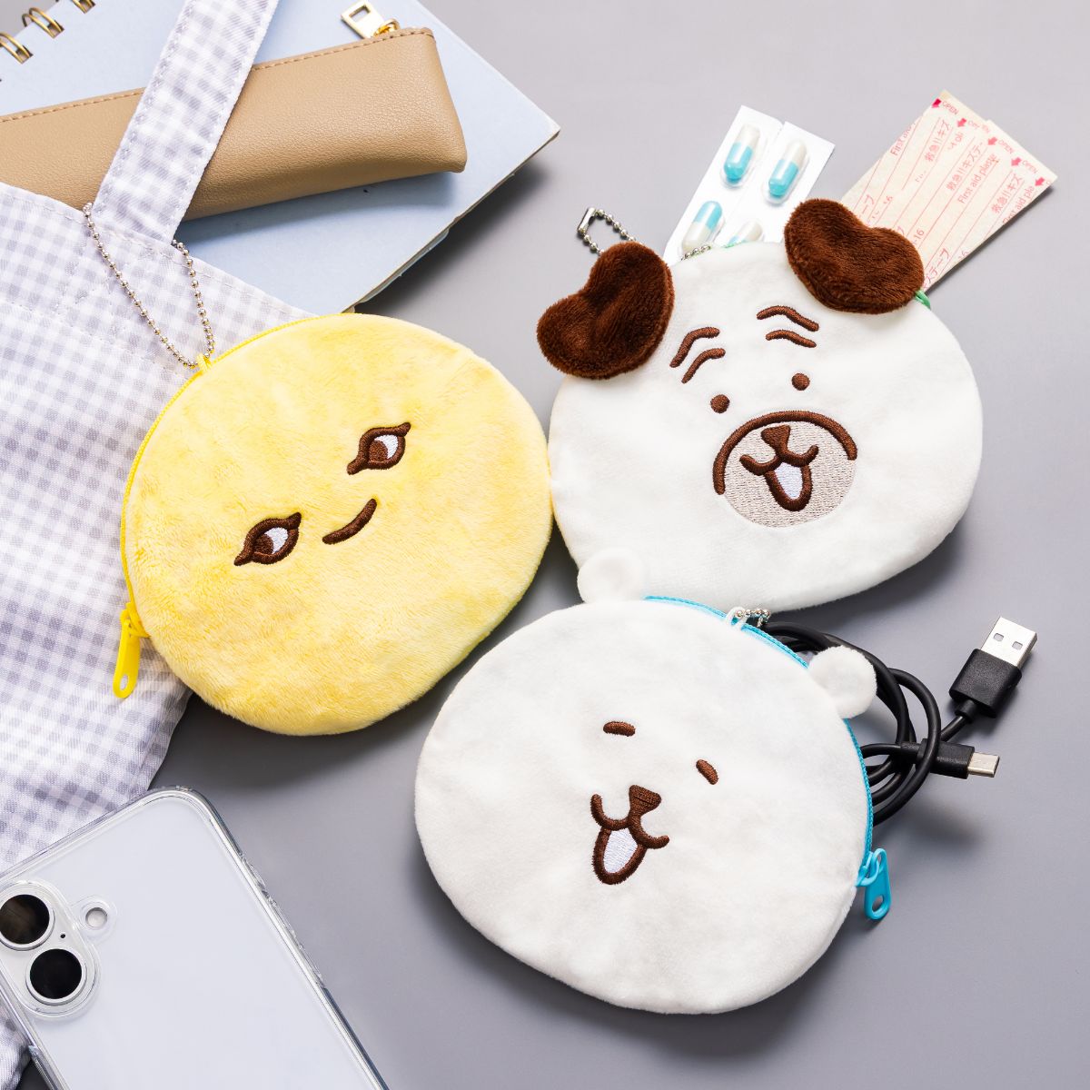 Nagano Characters Trading Face Pouch (Even Closer Friends) (8 Types)