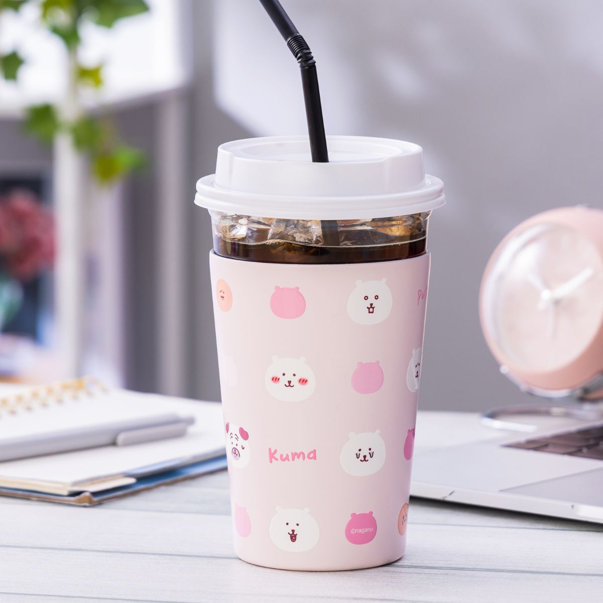 Nagano Characters 粉色保冷保溫杯