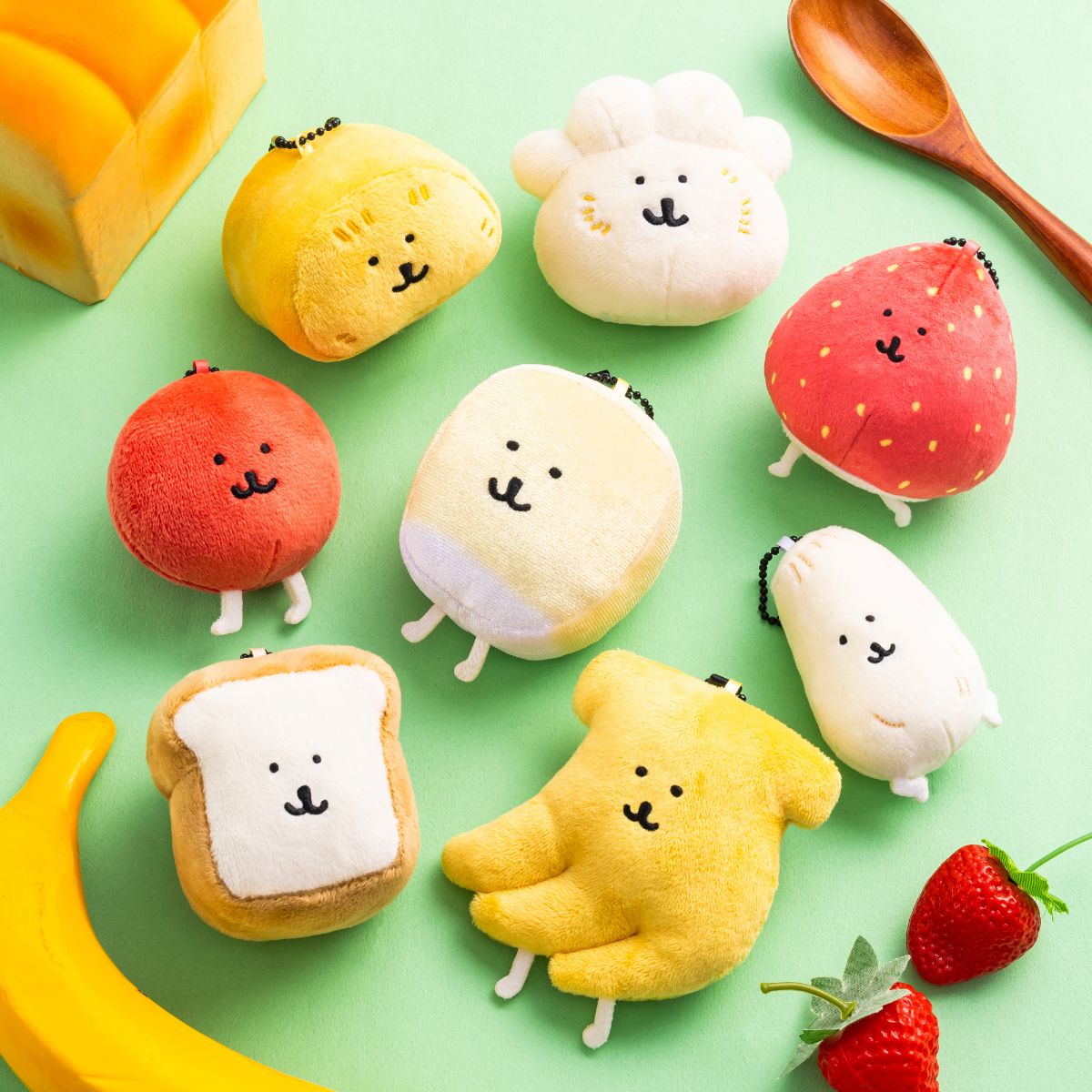 Nagano Characters 트레이딩 작고 소중한 음식 마스코트 (총 9종)