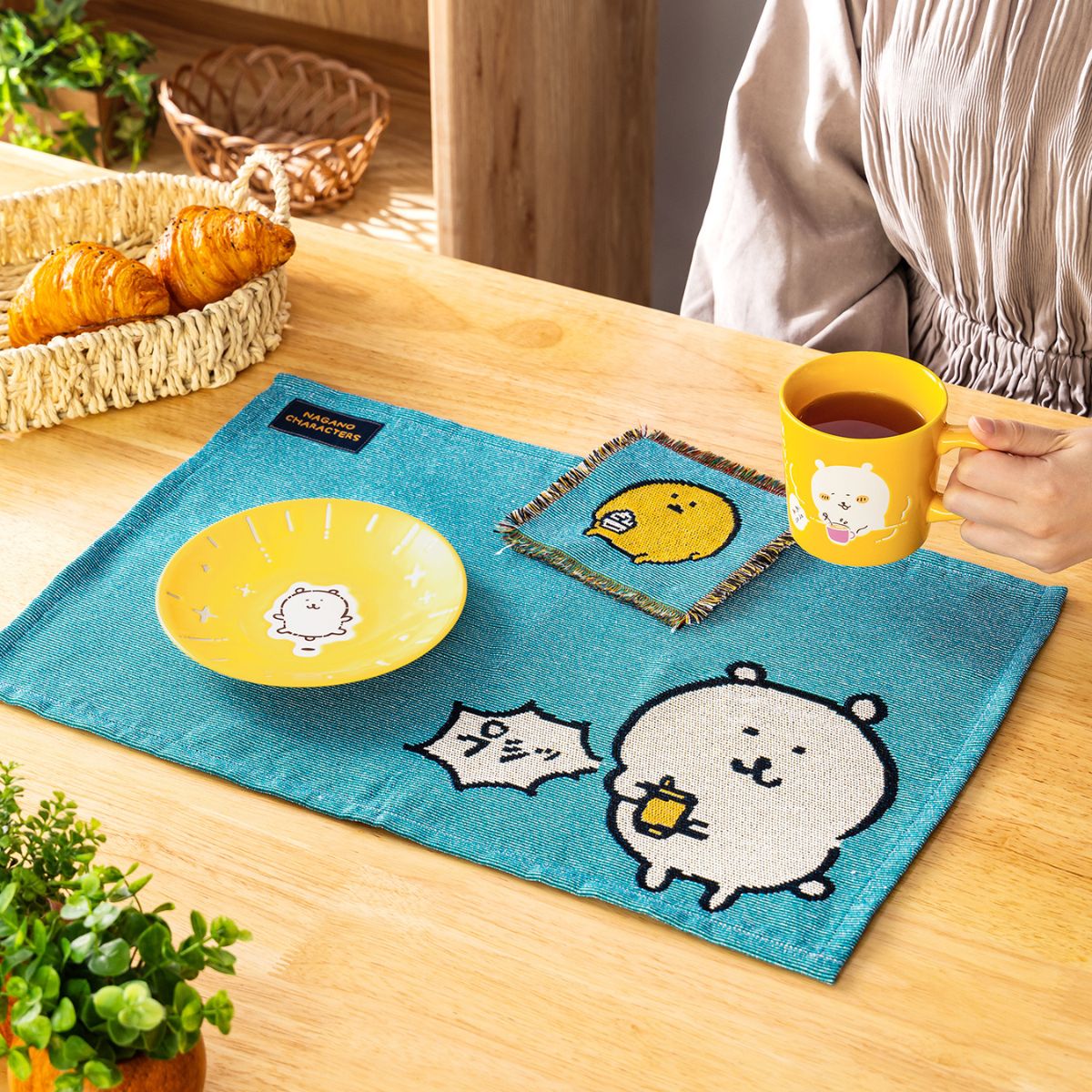 ナガノキャラクターズ 撥水プレート（変な時間に目がさめる）